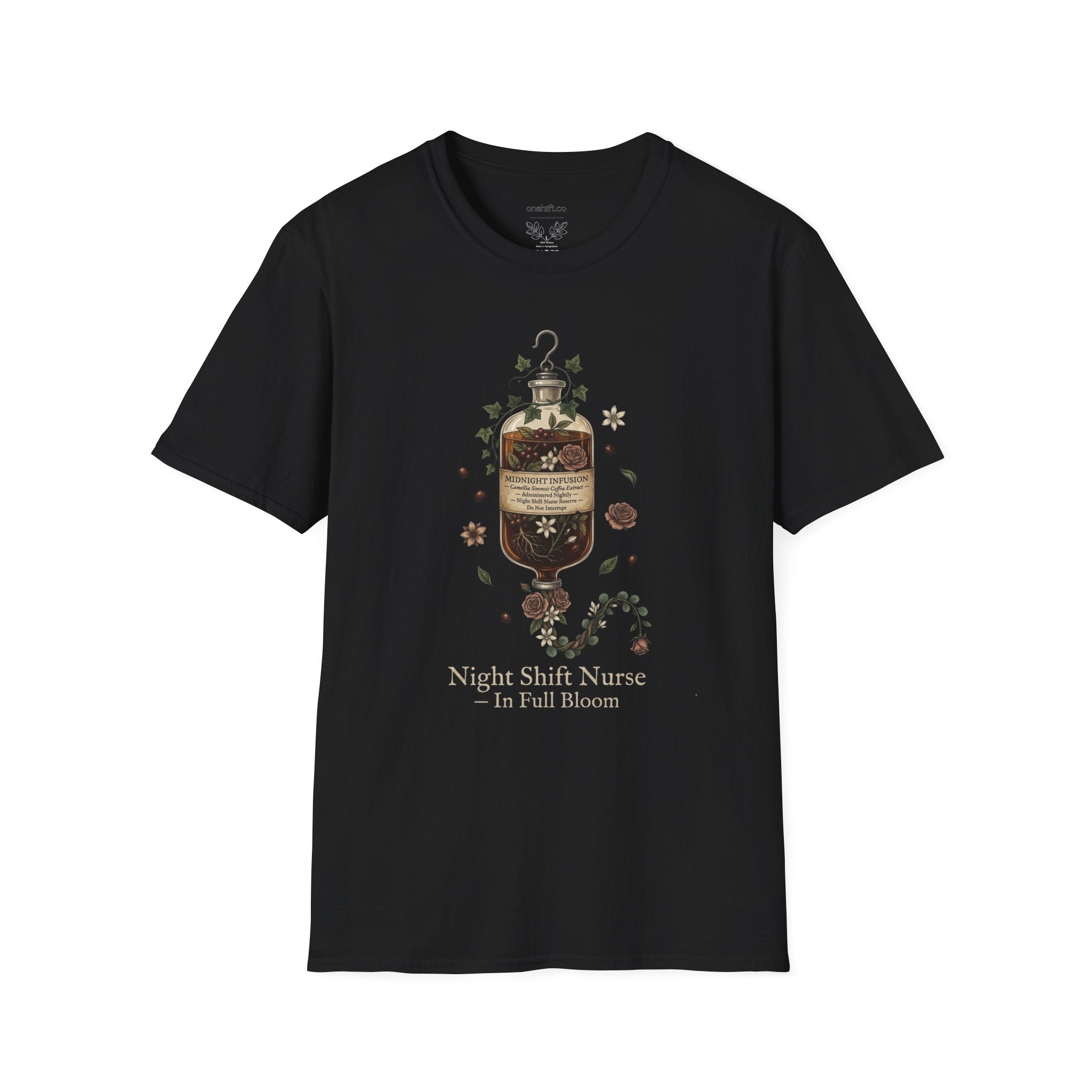 T-shirt Infirmière de Nuit Café en IV