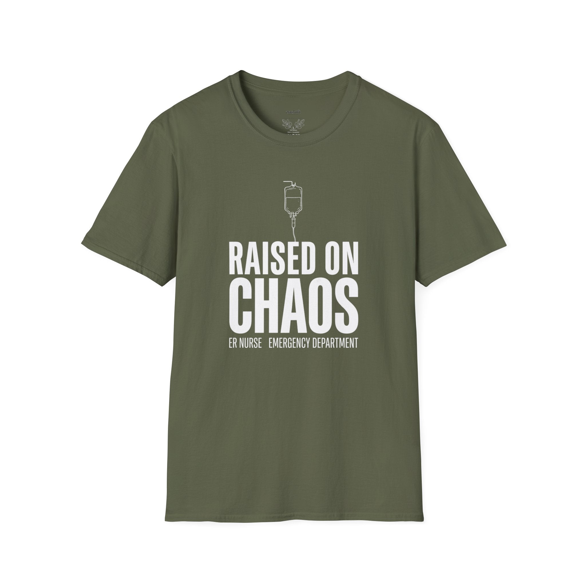 T-shirt Infirmière urgentiste élevée dans le chaos