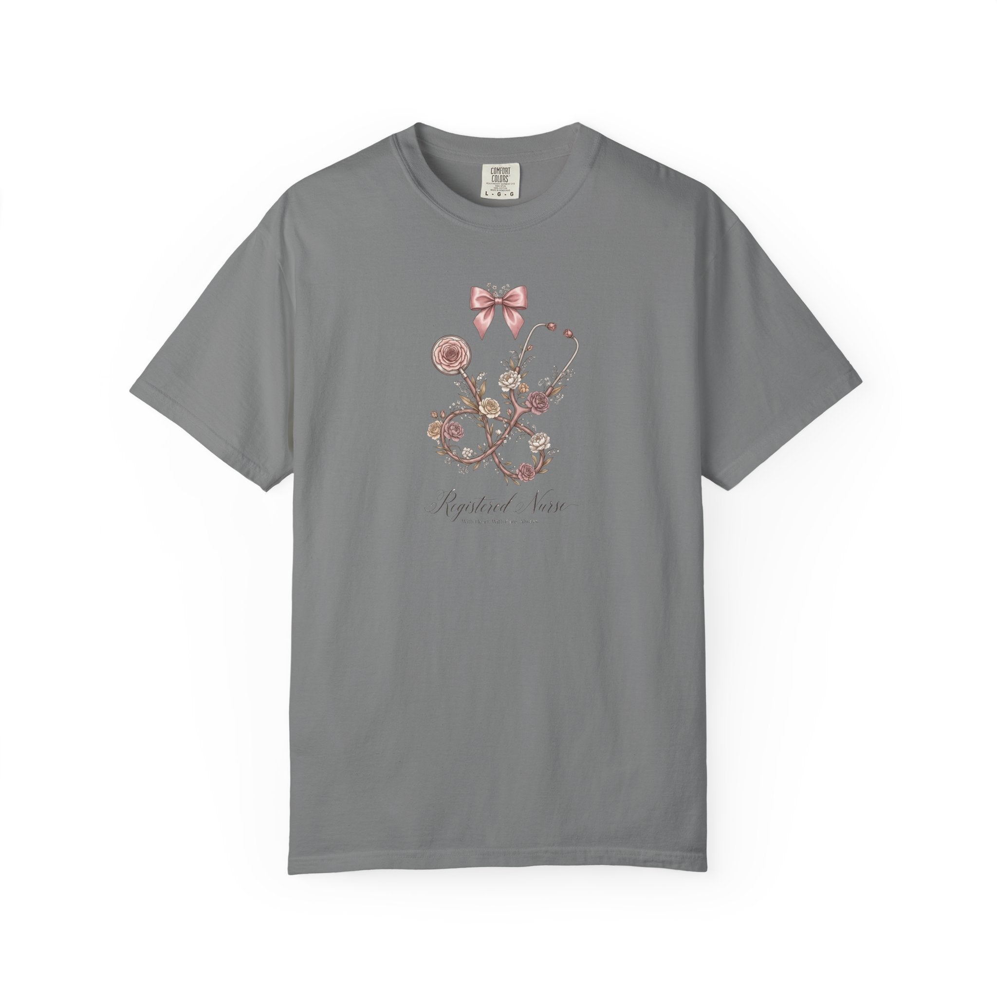 T-shirt floral d'infirmière autorisée