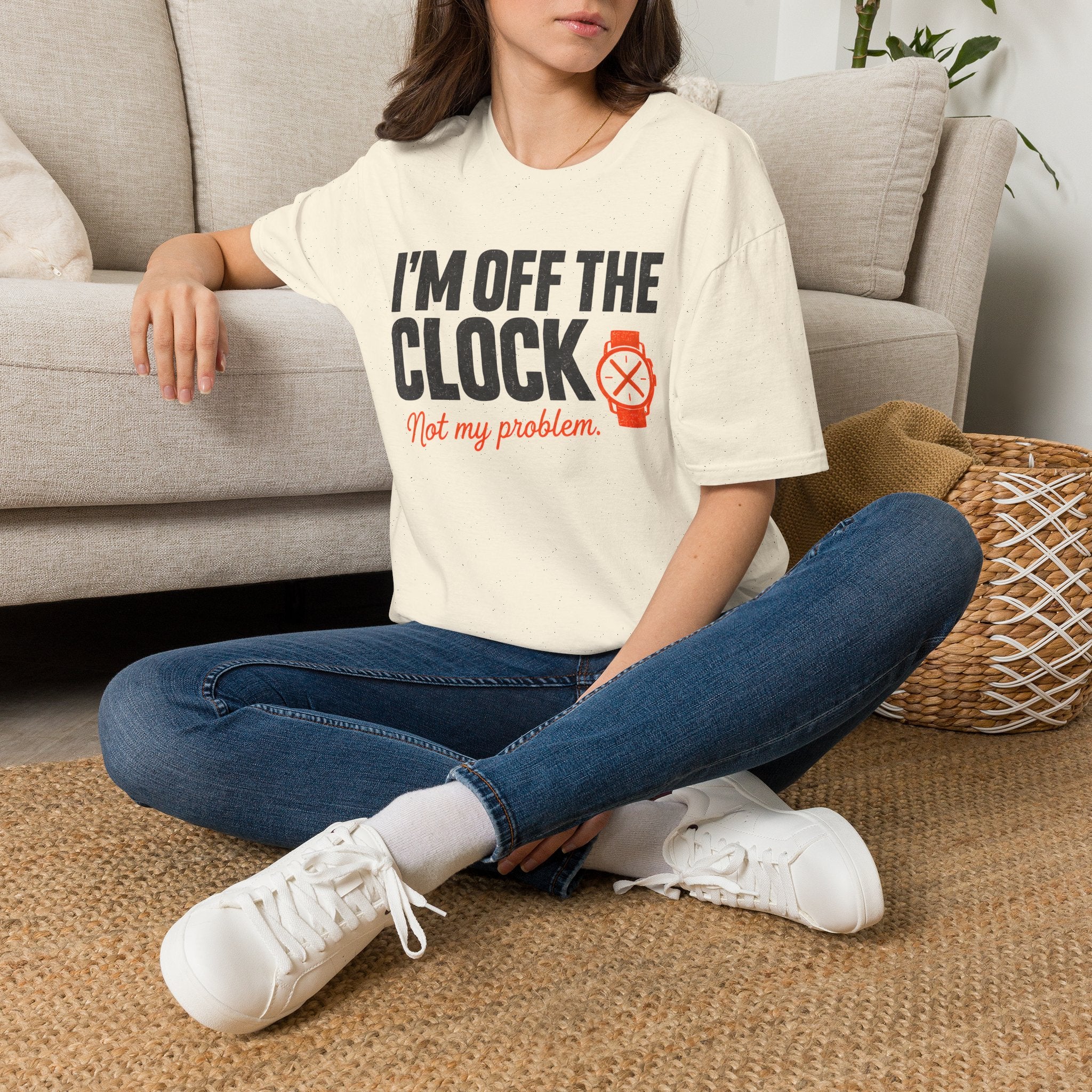 I'm Off The Clock Nurse T-Shirt — Funny Casual Graphic Tee