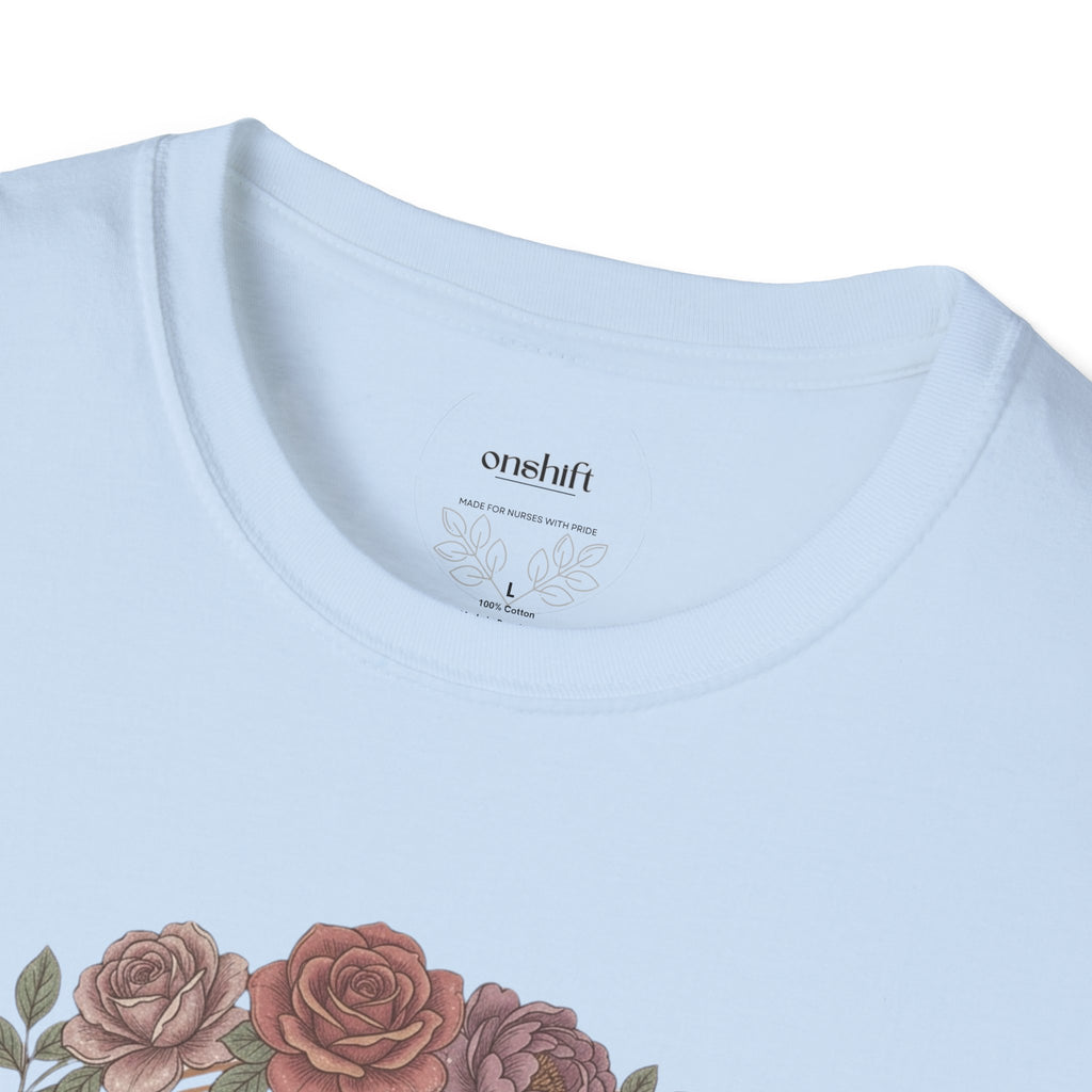 ICU Nurse Floral T-Shirt