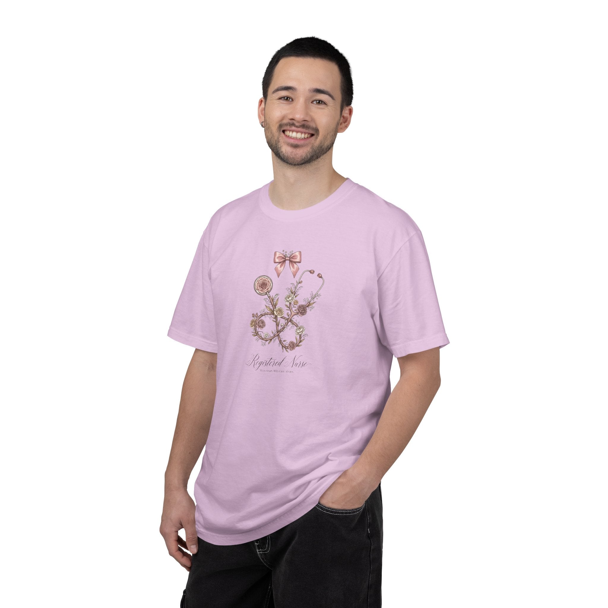 T-shirt floral d'infirmière autorisée