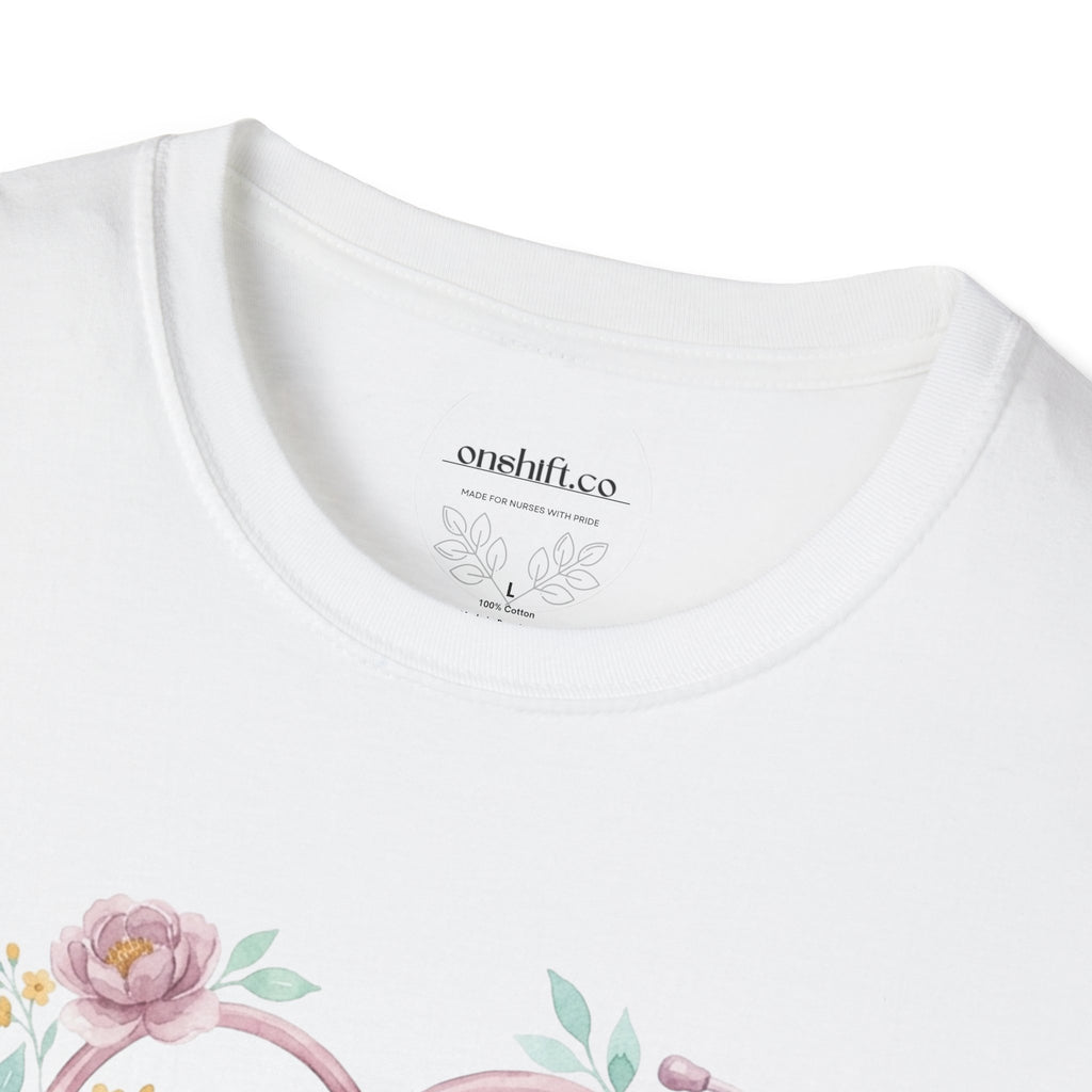 ICU Nurse Floral  T-Shirt