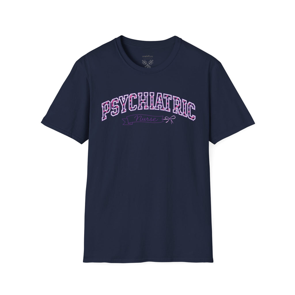 Psychiatric Nurse T-Shirt — Cute Vintage Lettering