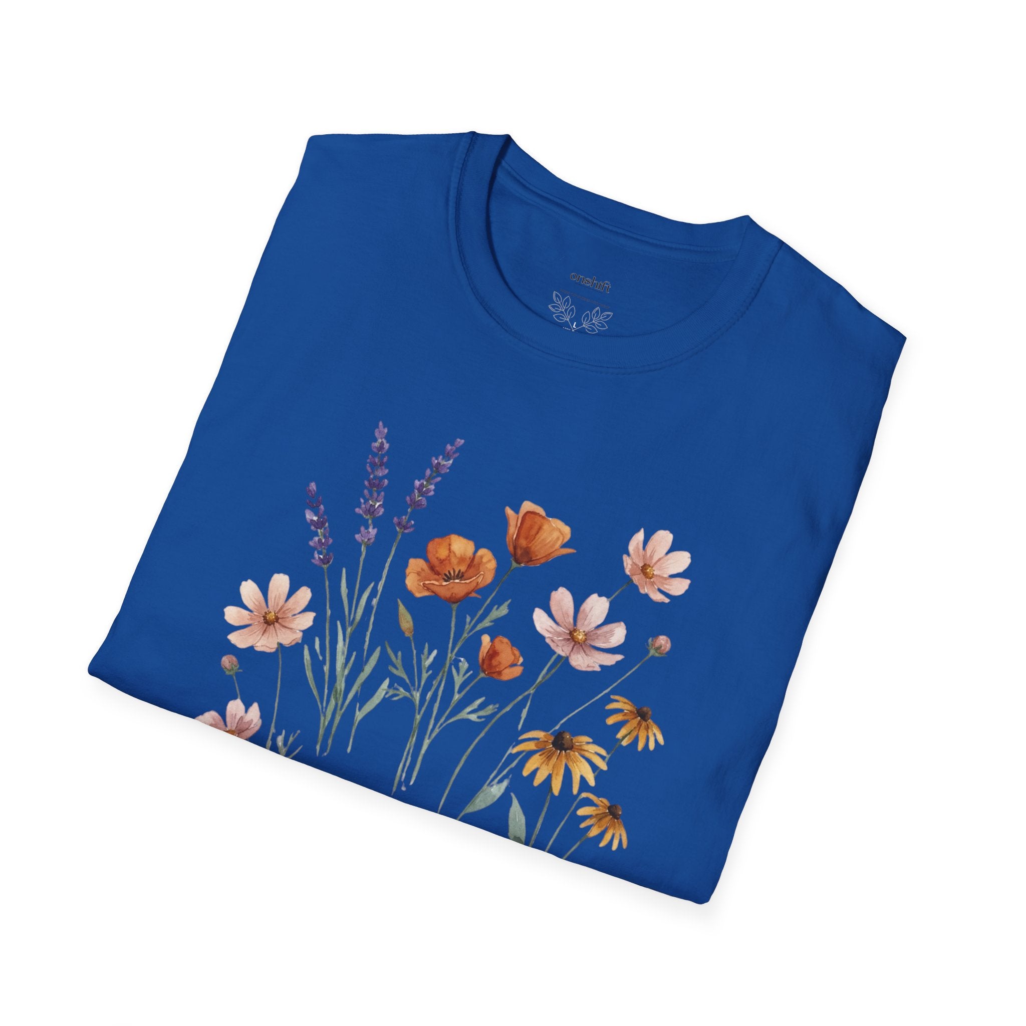T-shirt Infirmière urgentiste floral