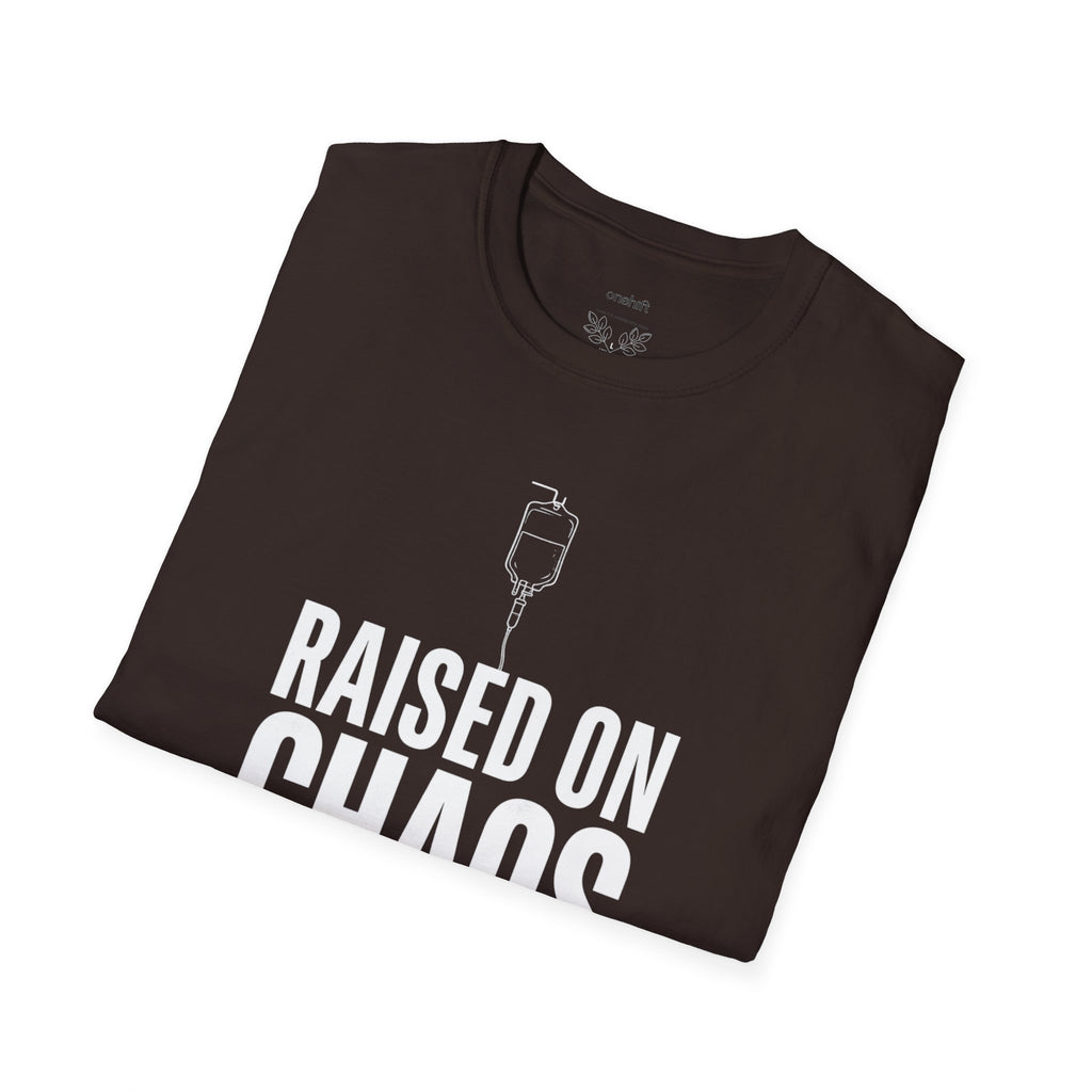 ER Nurse Raised On Chaos T-Shirt