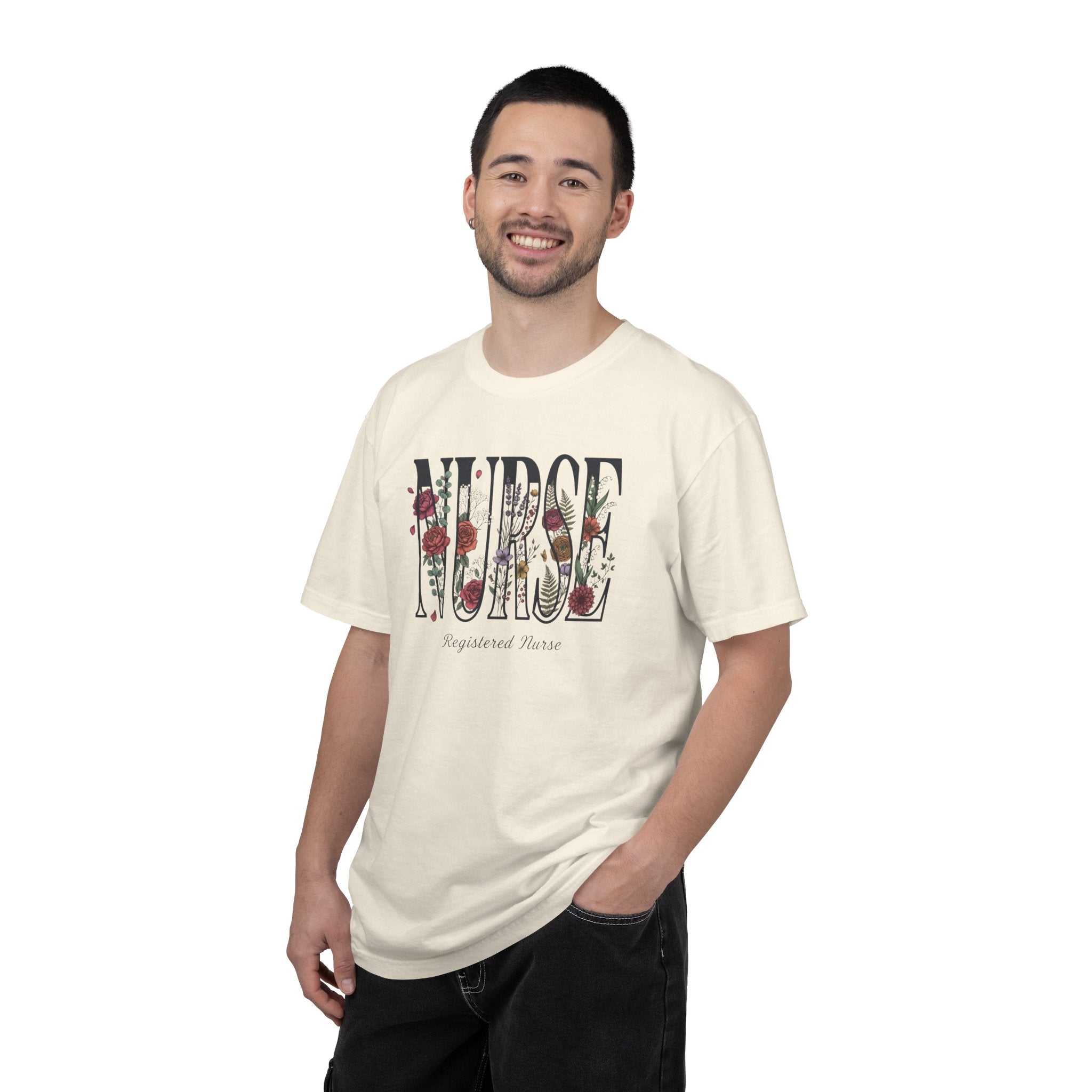 T-shirt Infirmier fleuri