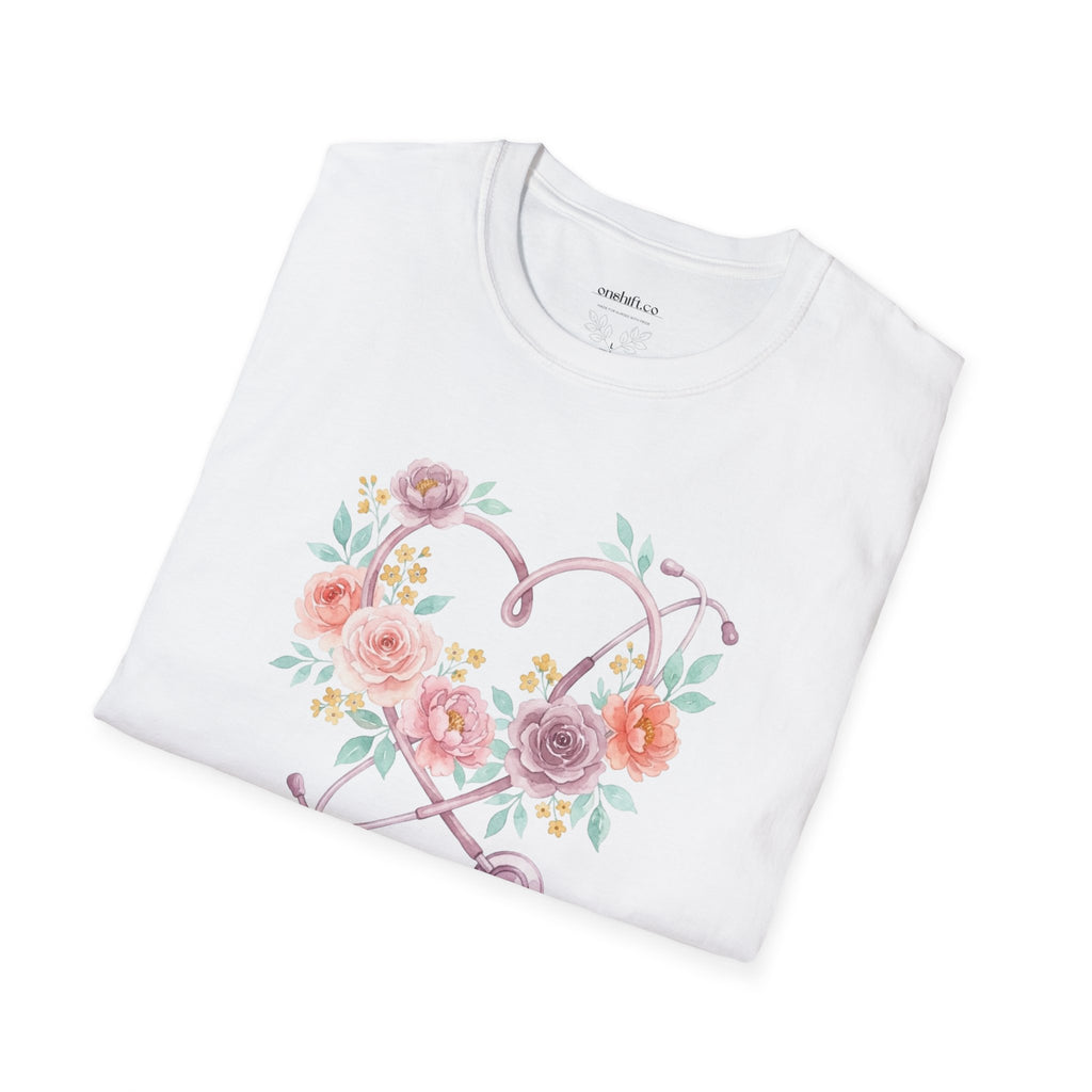 ICU Nurse Floral  T-Shirt