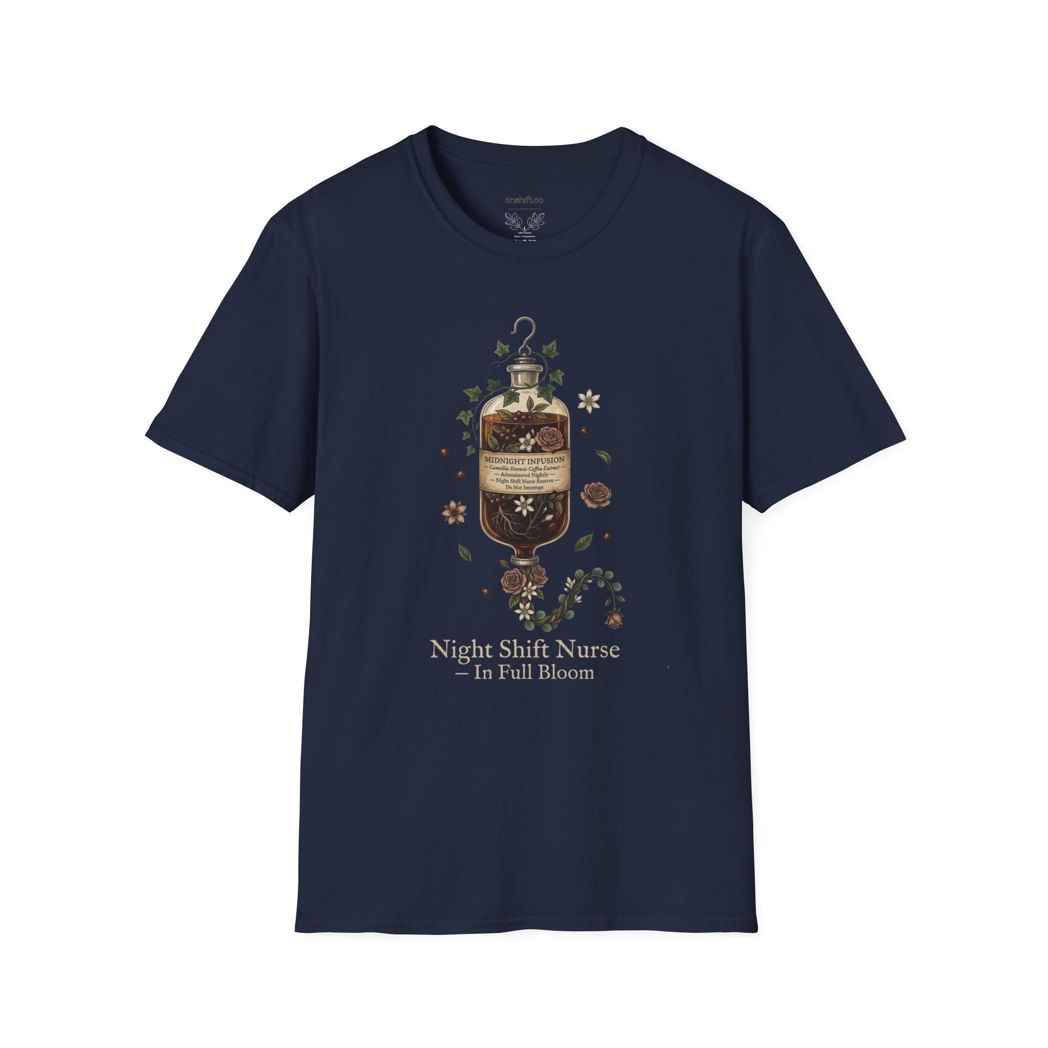 T-shirt Infirmière de Nuit Café en IV