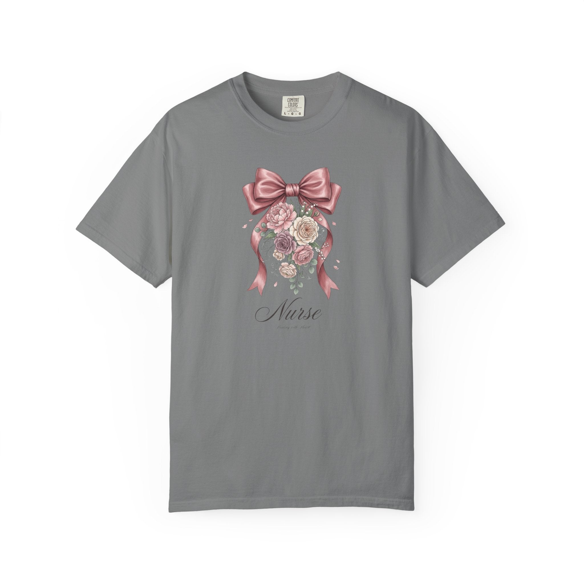 T-shirt infirmier motif floral