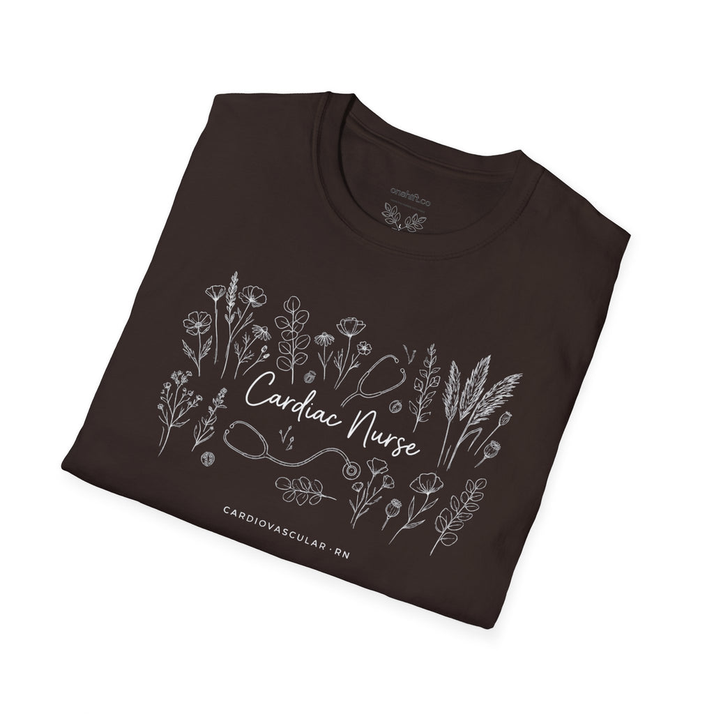 Cardiac Nurse Floral T-Shirt