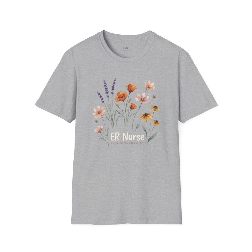 ER Nurse Floral T-Shirt