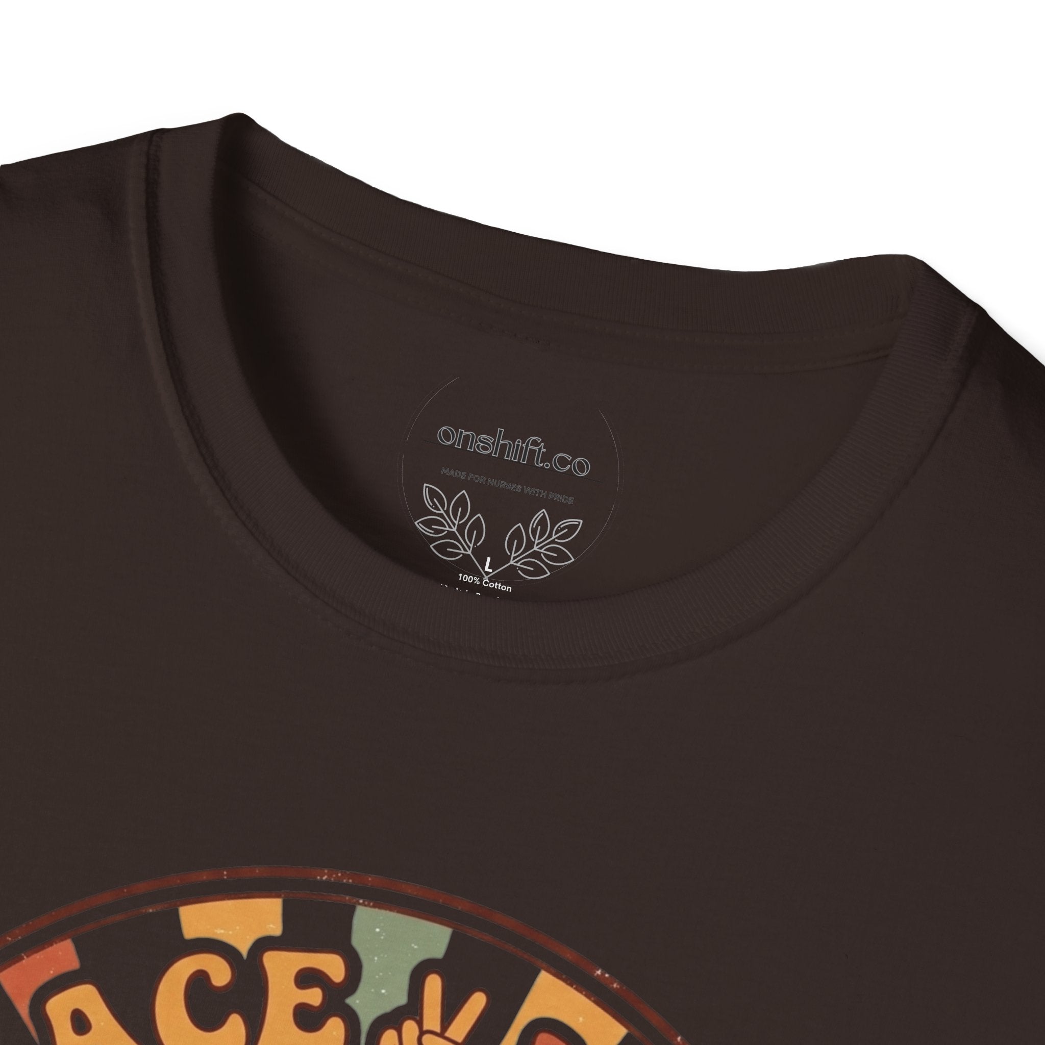 T-Shirt Paix Amour et Soins Infirmiers