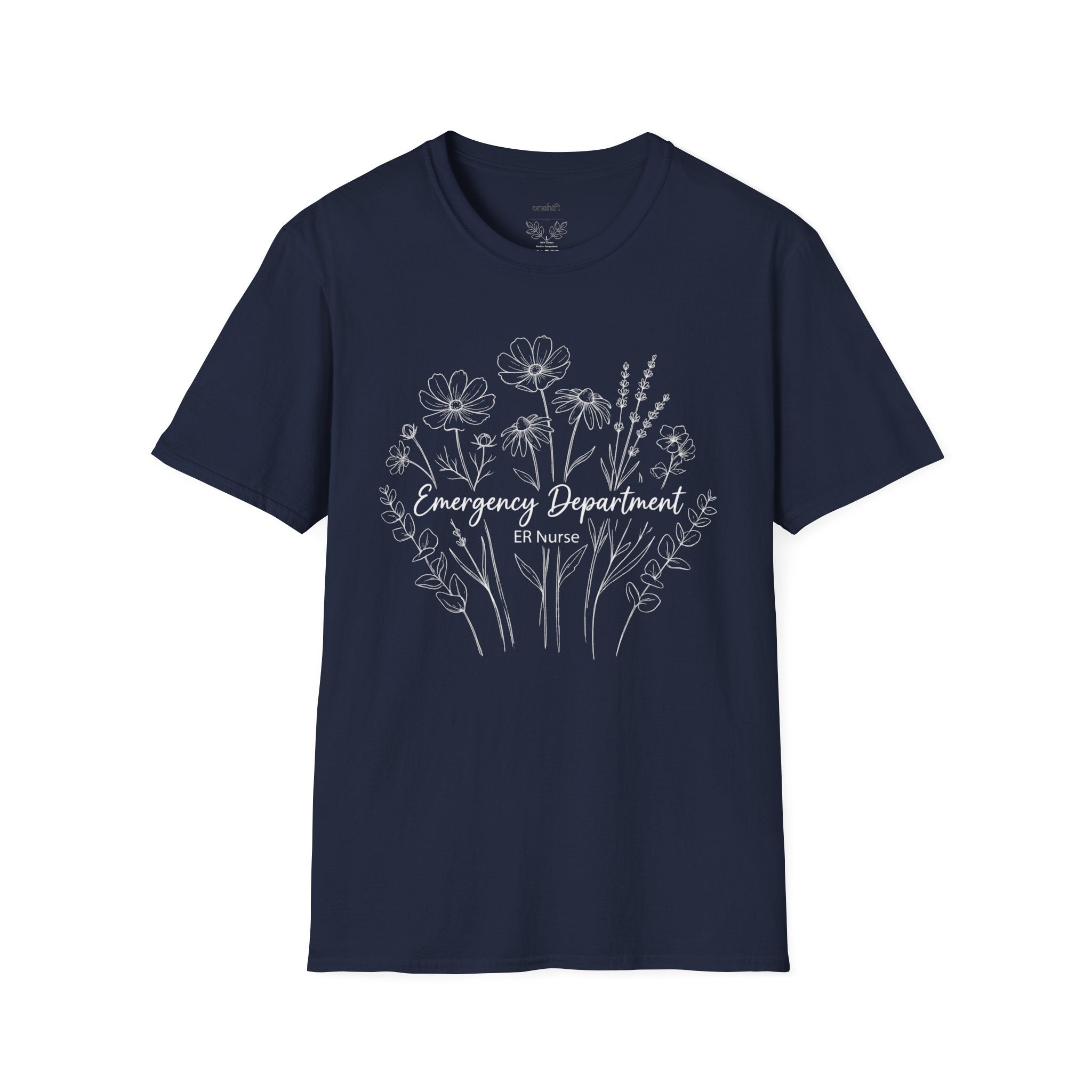 T-shirt Floral Infirmière RR