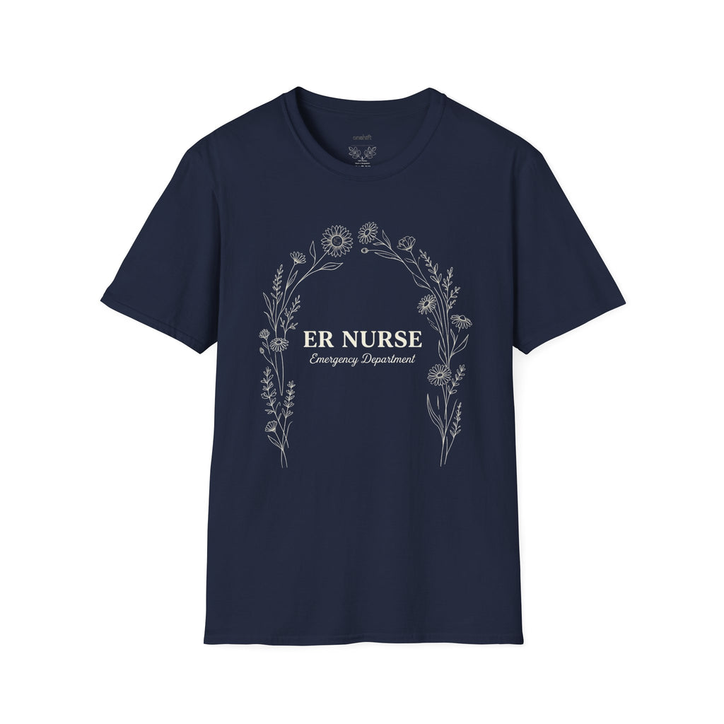 ER Nurse Floral T-Shirt