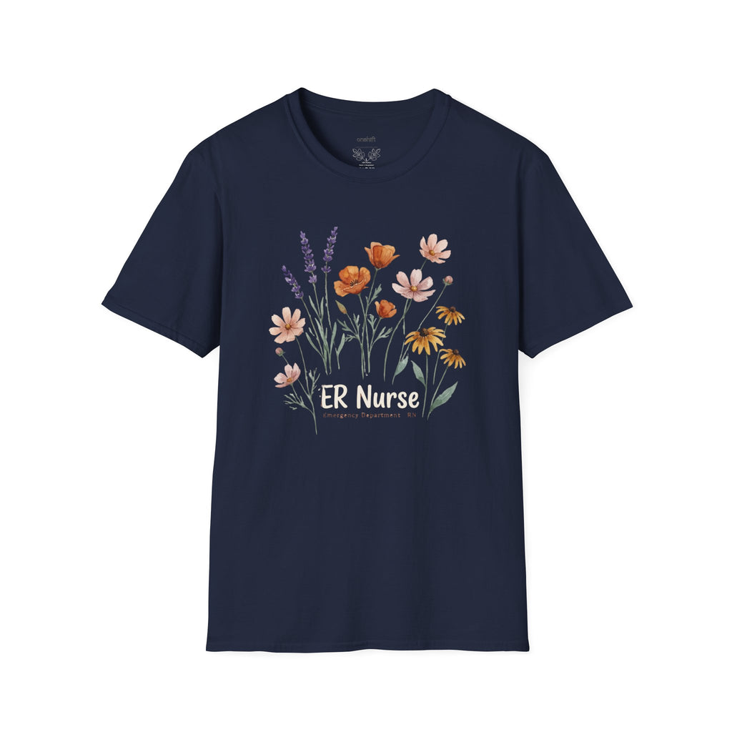ER Nurse Floral T-Shirt