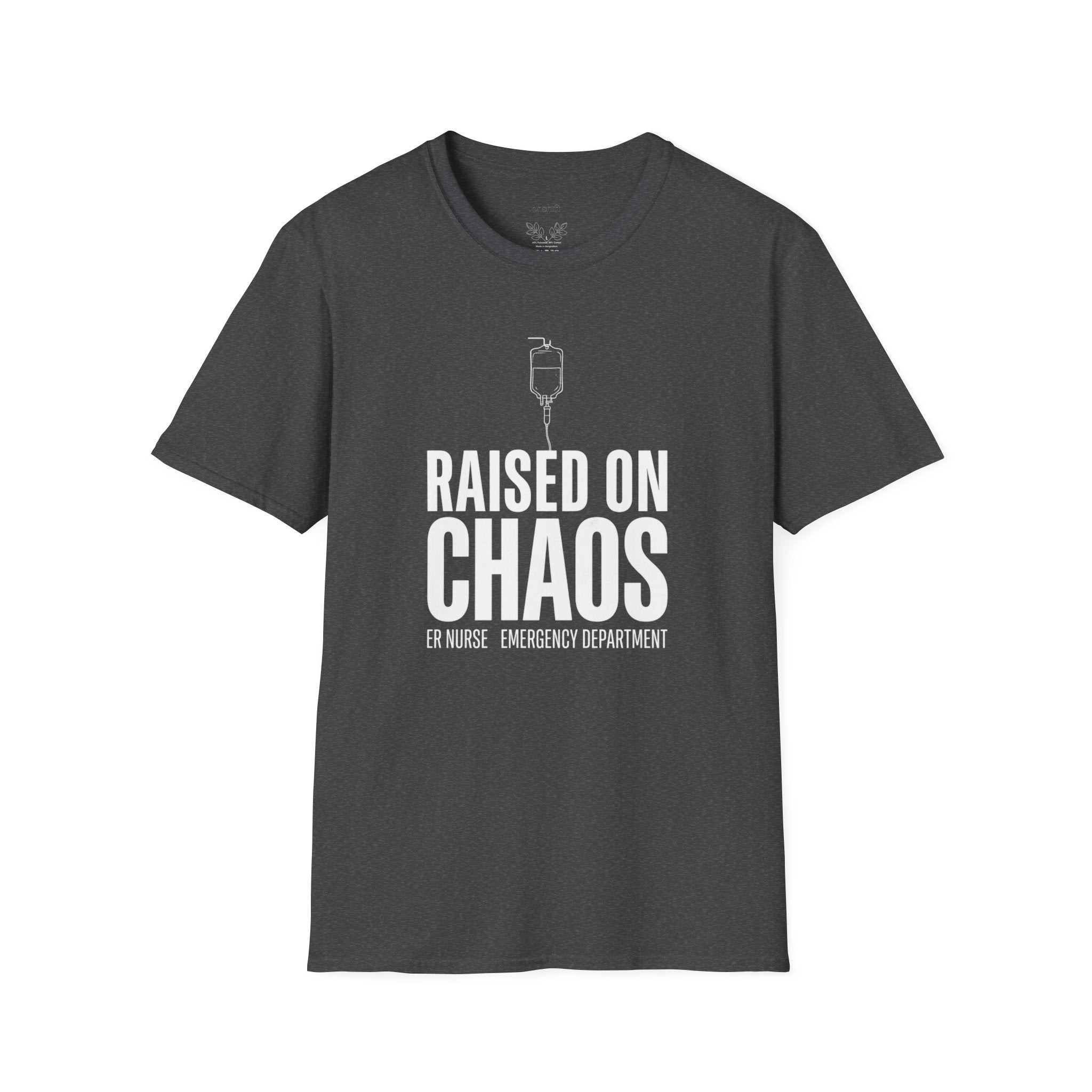 T-shirt Infirmière urgentiste élevée dans le chaos