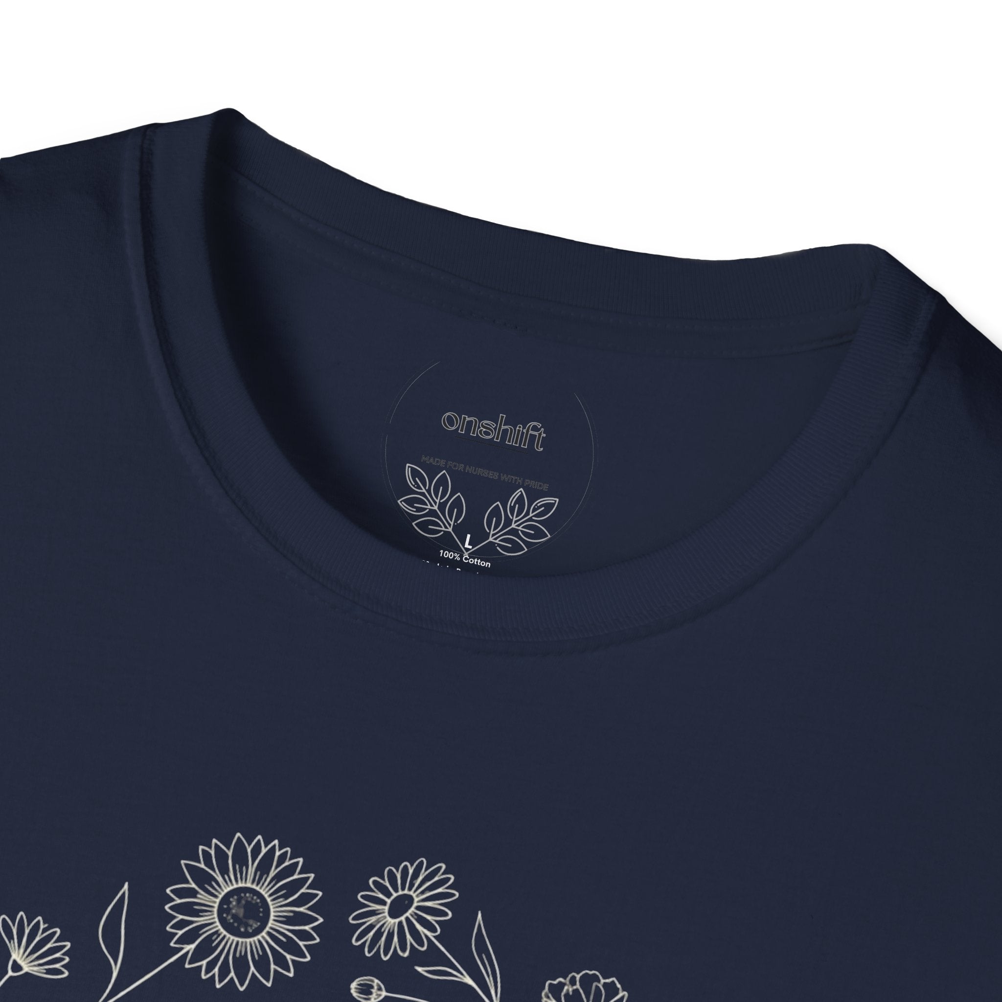 T-shirt infirmier d'urgence floral