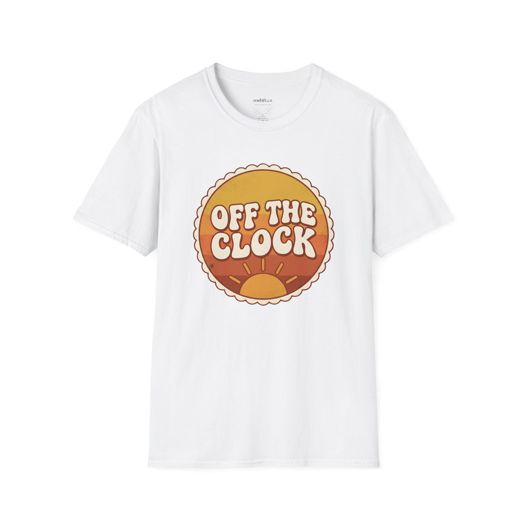 Retro Sunset "Off The Clock" nurse design