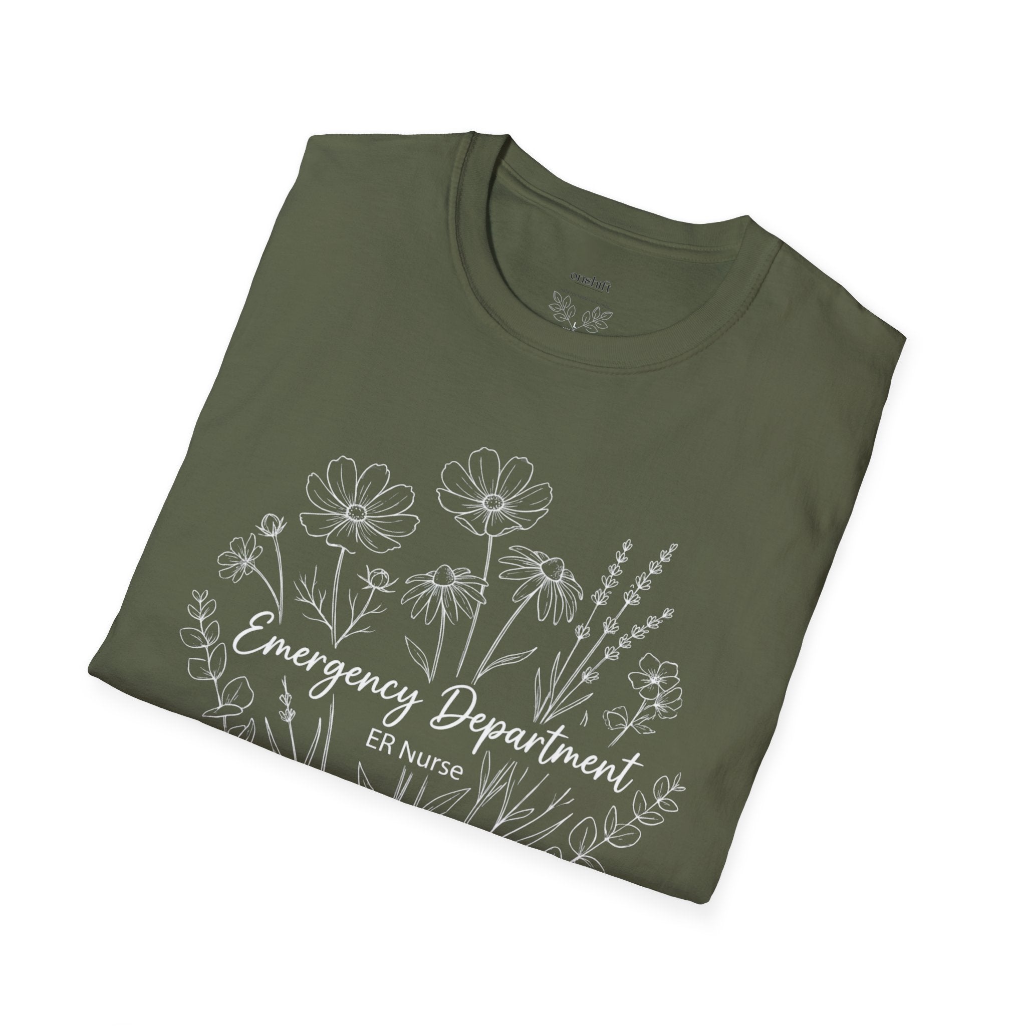 T-shirt Floral Infirmière RR