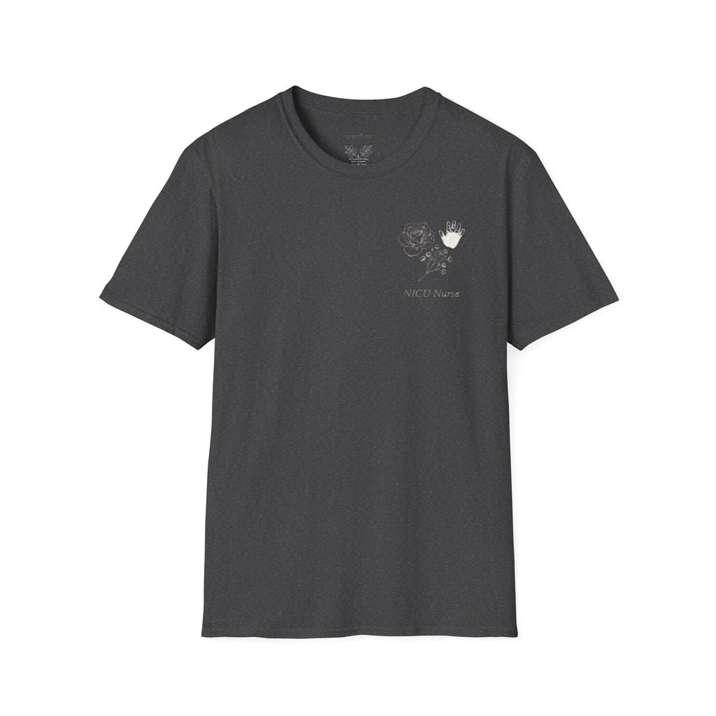 NICU Nurse Left Chest Design T-Shirt