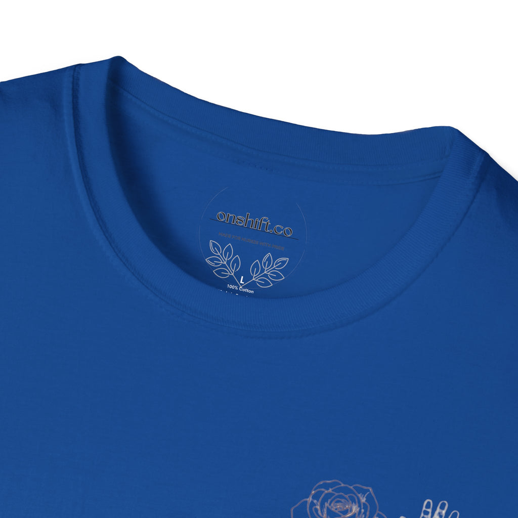 NICU Nurse Left Chest Design T-Shirt