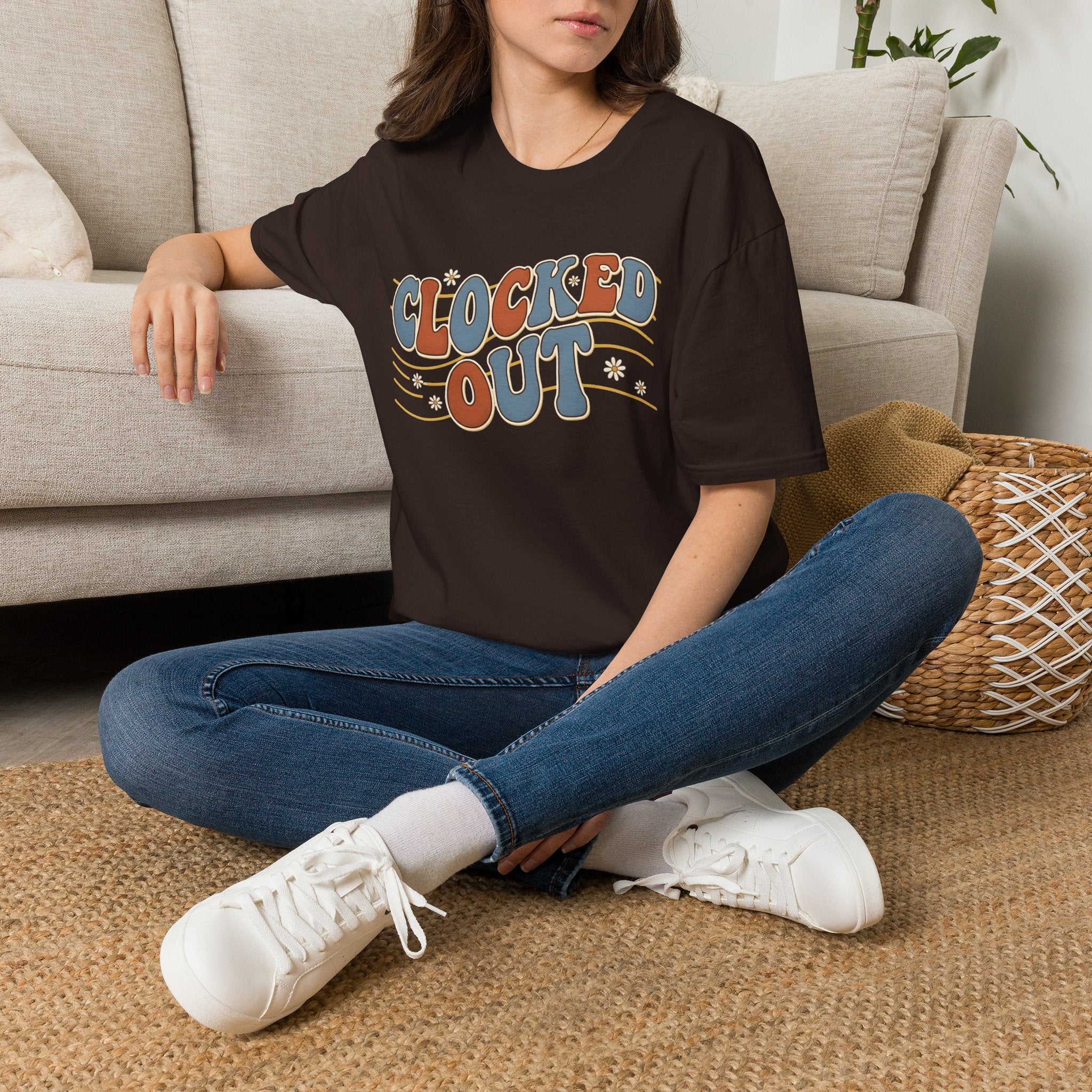 Clocked Out Nurse T-Shirt — Retro 70s Vibe