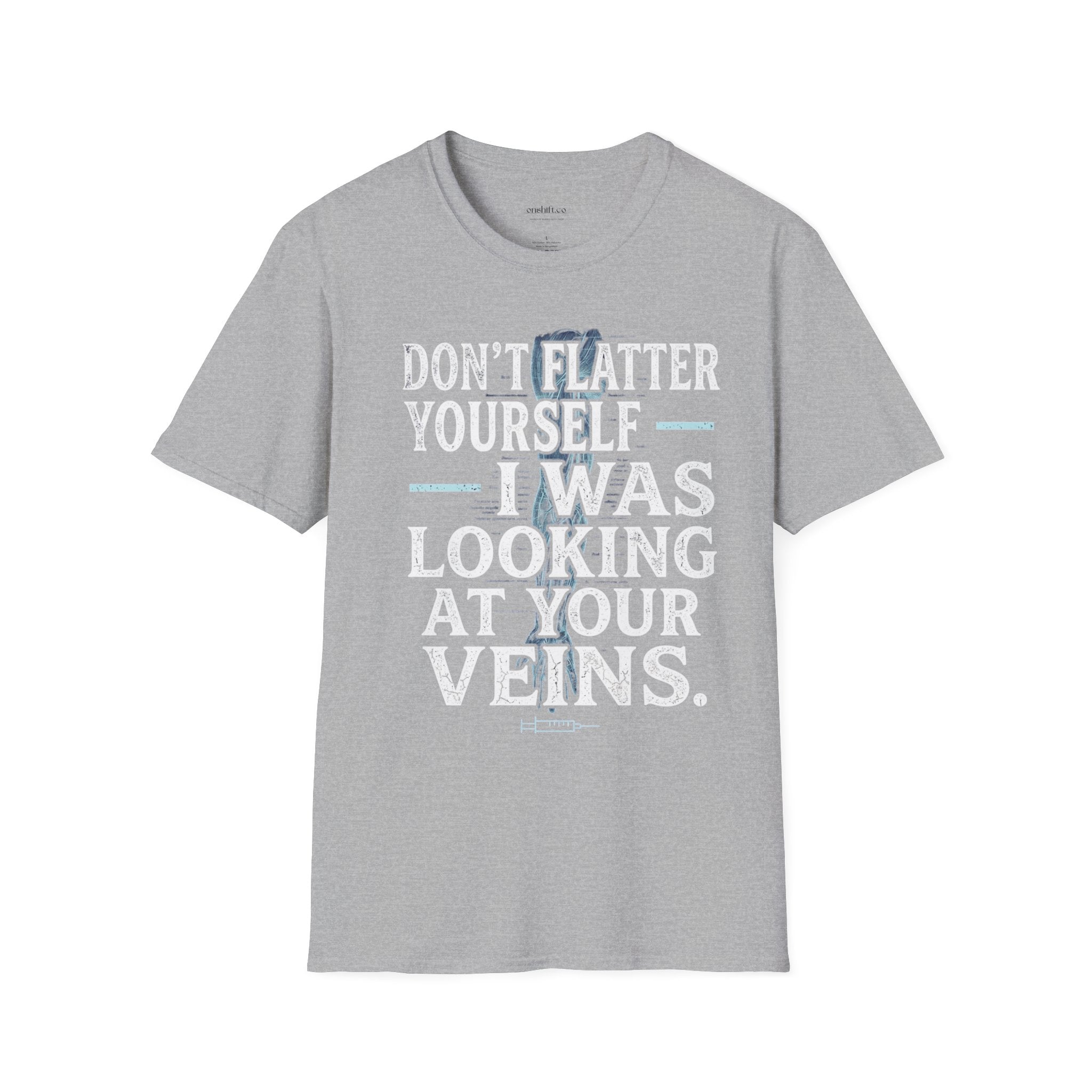 T-shirt "Ne vous flattez pas, je regardais vos veines"