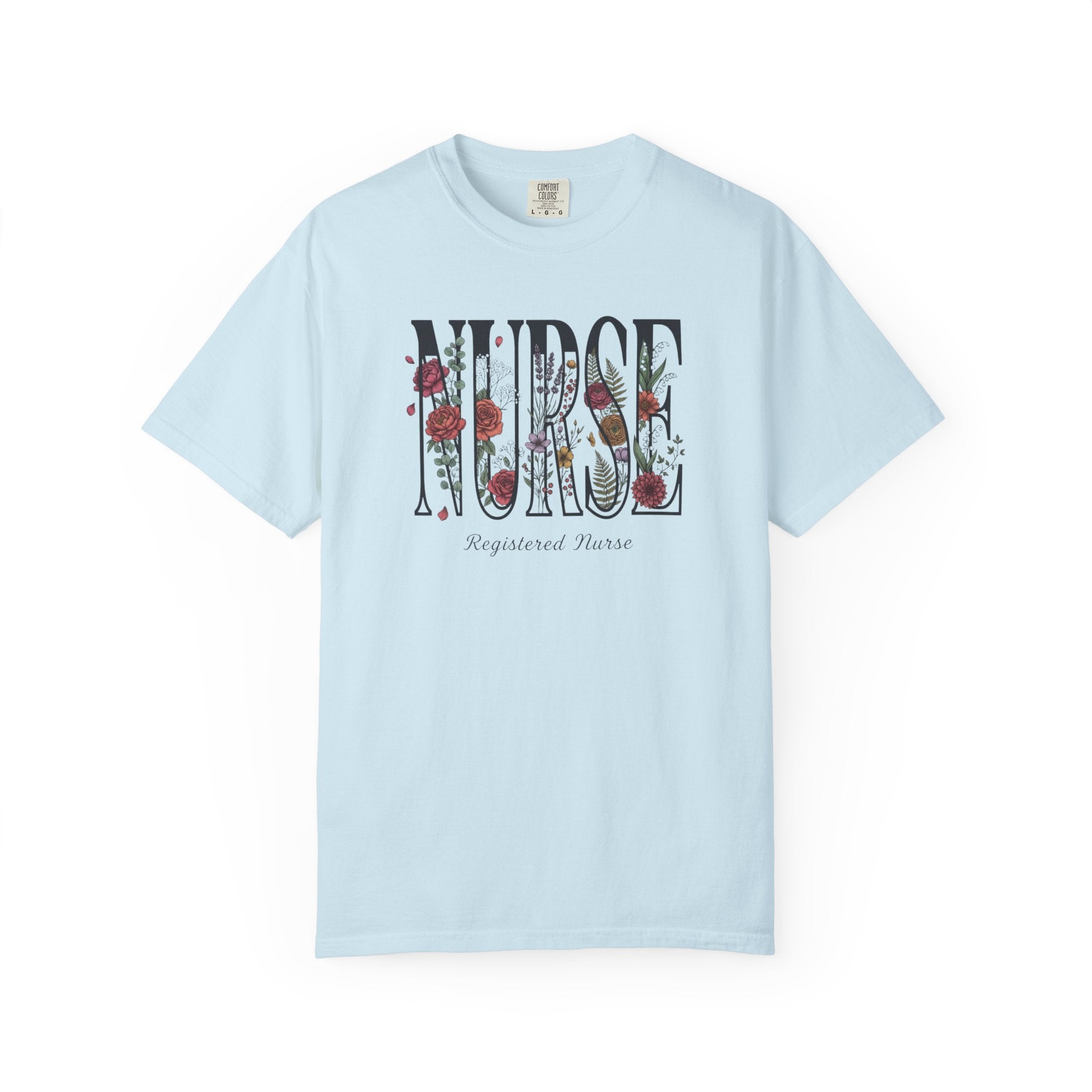 T-shirt Infirmier fleuri