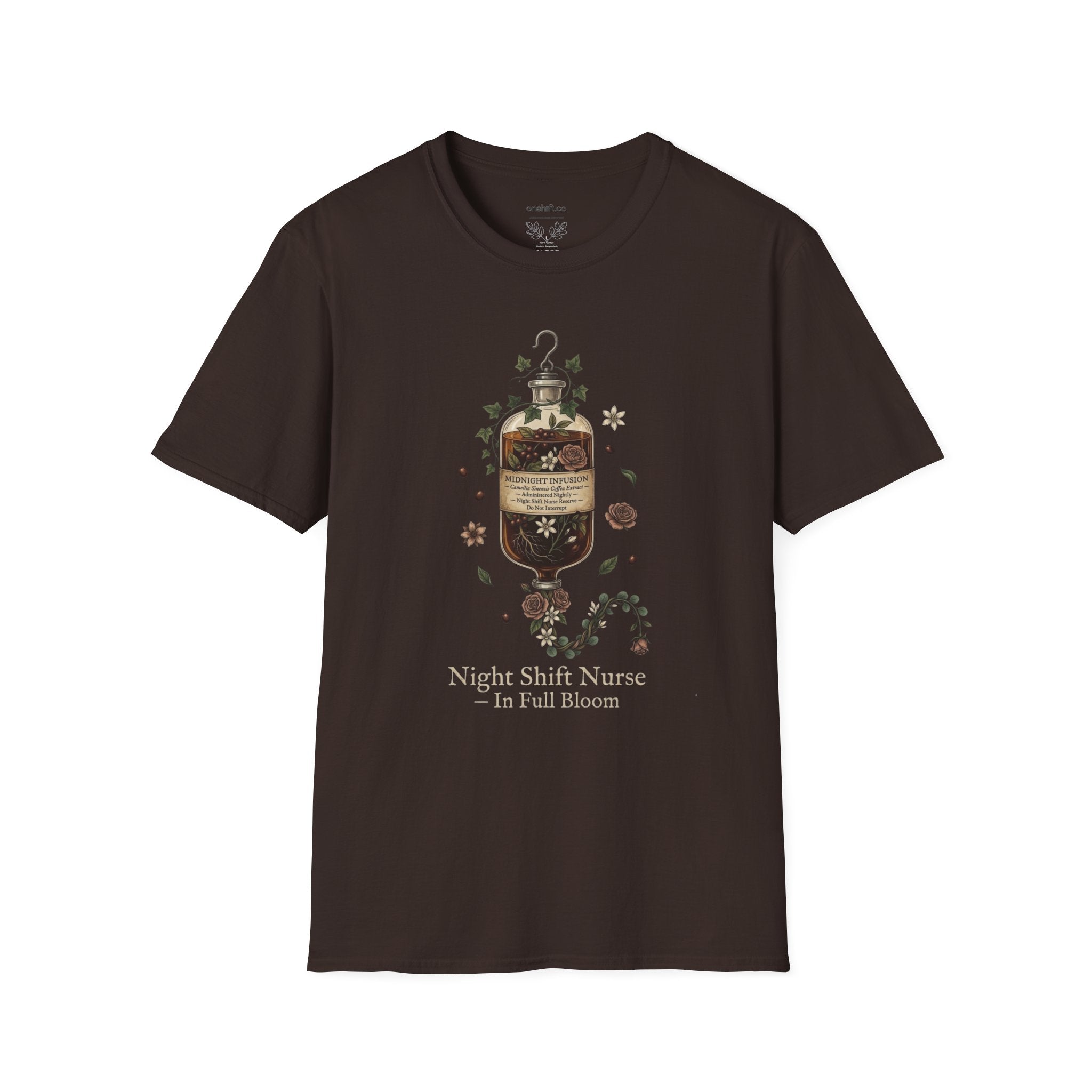 T-shirt Infirmière de Nuit Café en IV