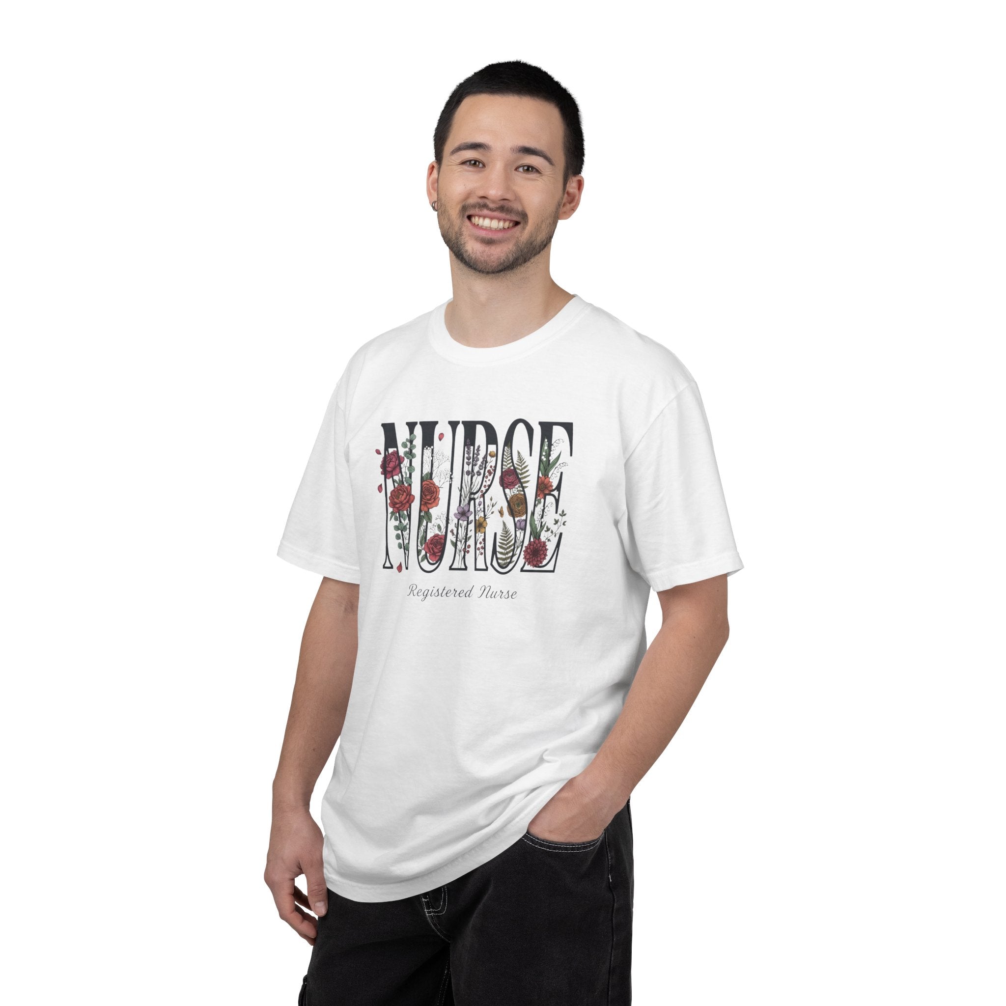 T-shirt Infirmier fleuri