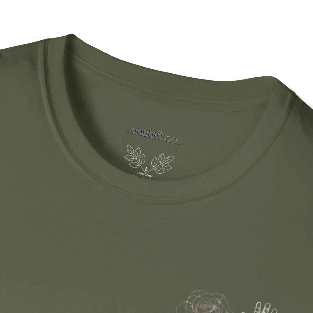 NICU Nurse Left Chest Design T-Shirt