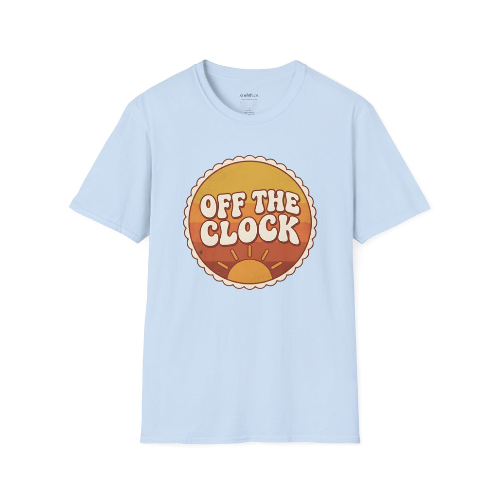 Retro Sunset "Off The Clock" nurse design