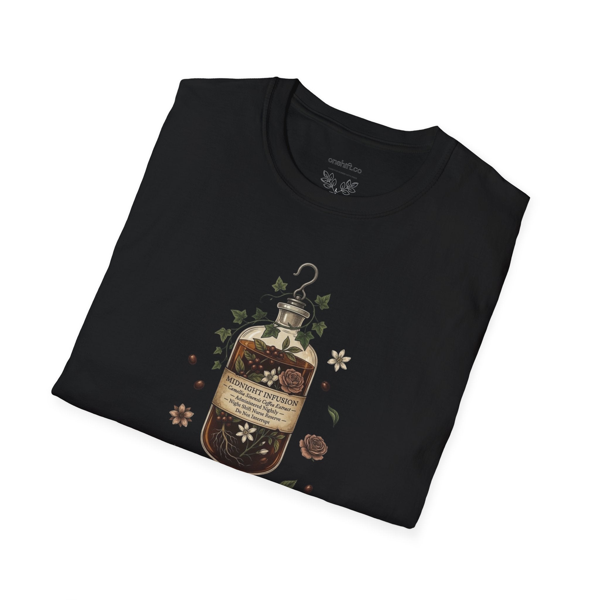 T-shirt Infirmière de Nuit Café en IV