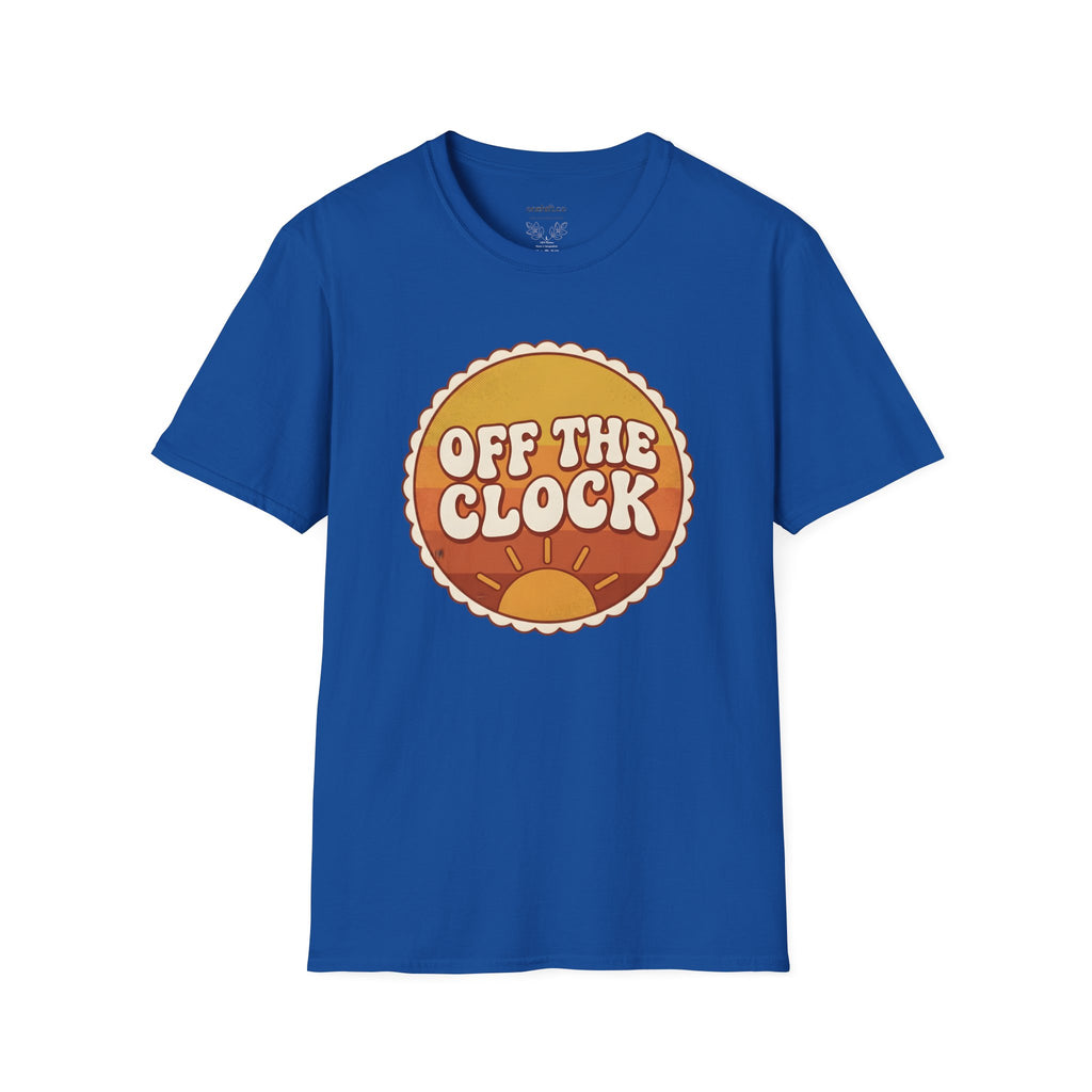Retro Sunset "Off The Clock" nurse design