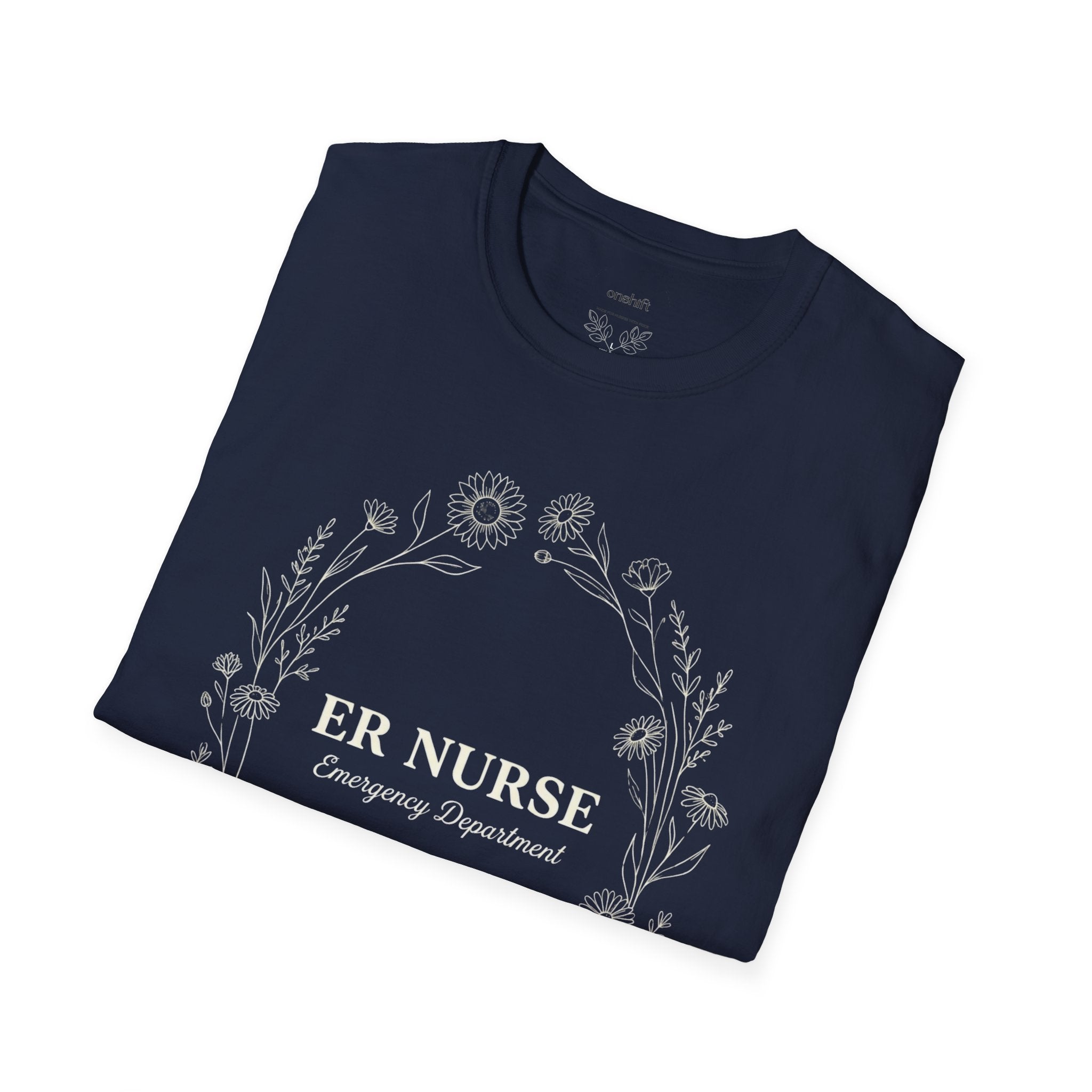 T-shirt infirmier d'urgence floral