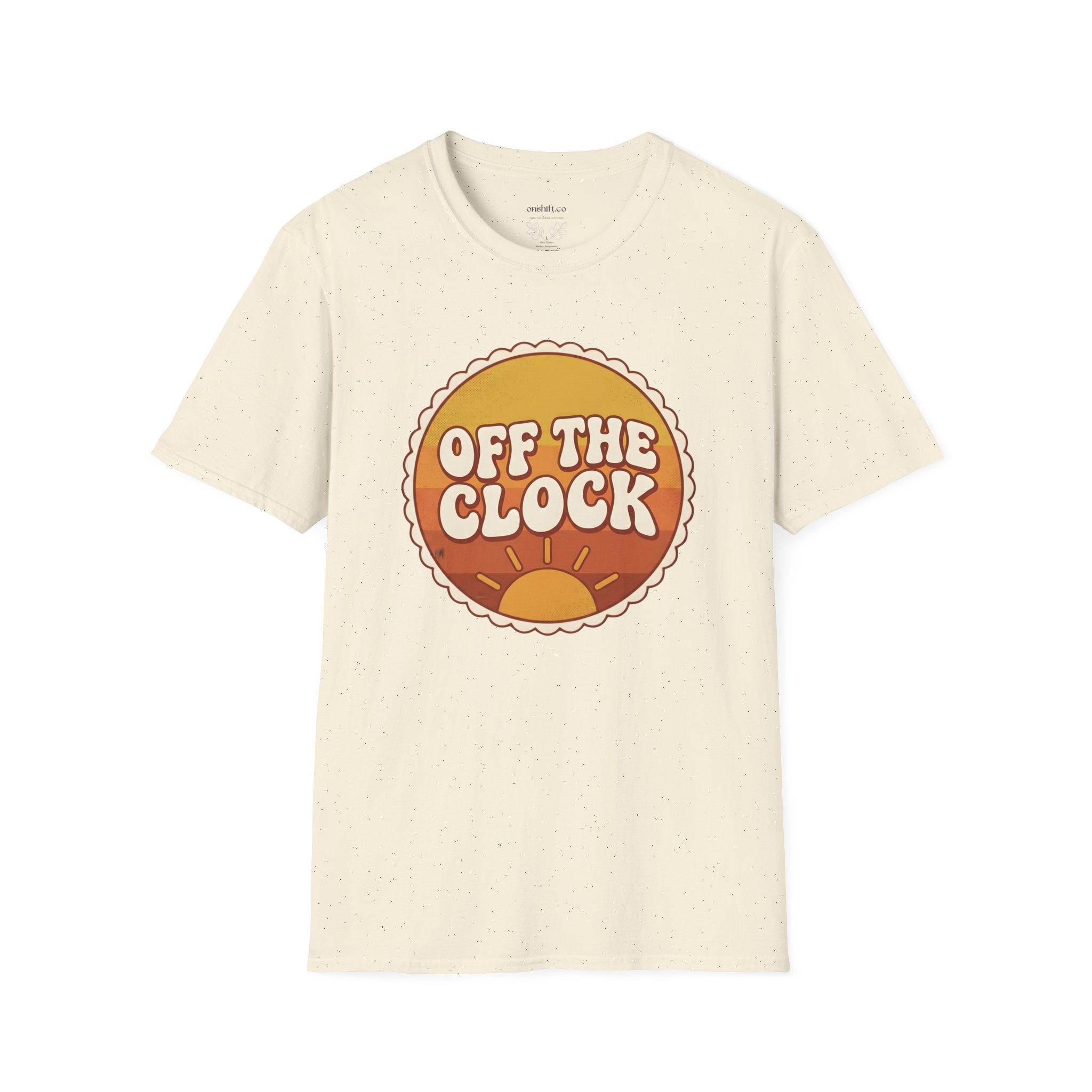 Retro Sunset "Off The Clock" nurse design