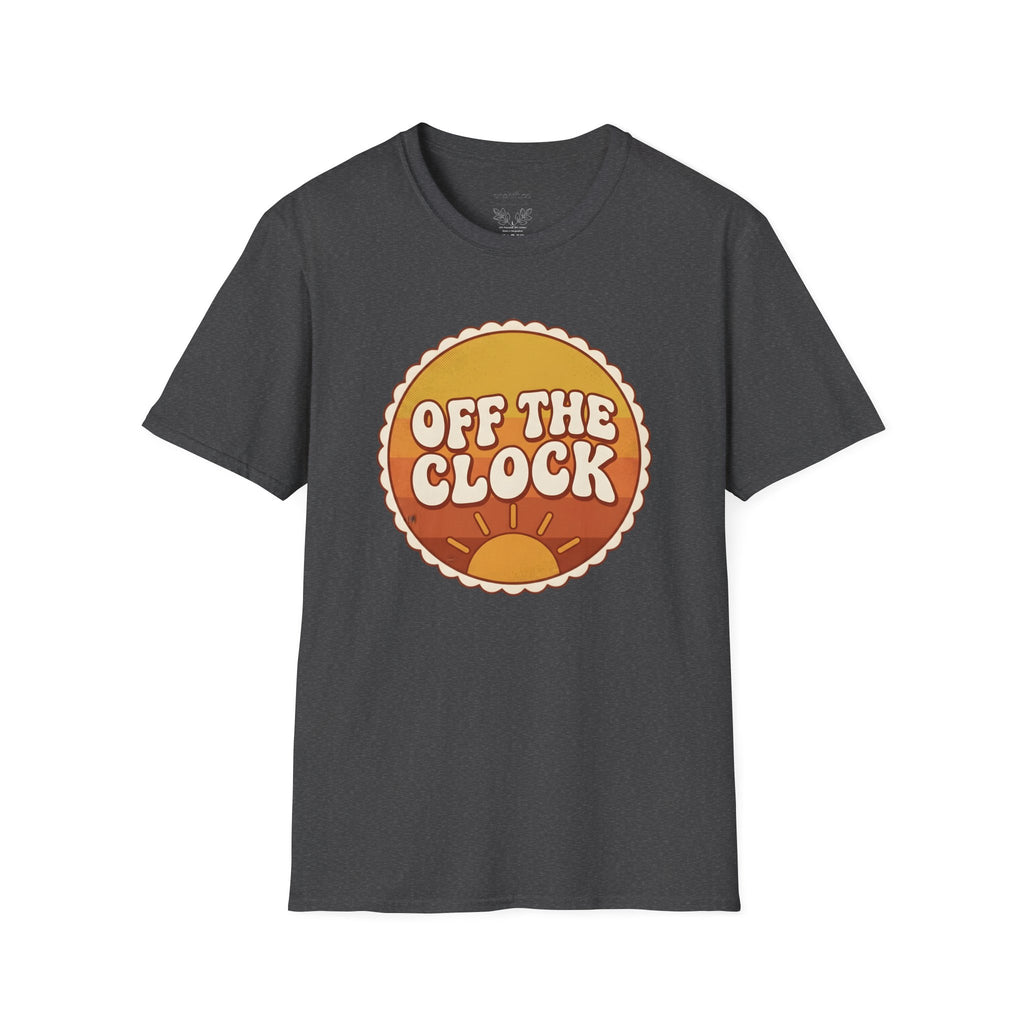 Retro Sunset "Off The Clock" nurse design