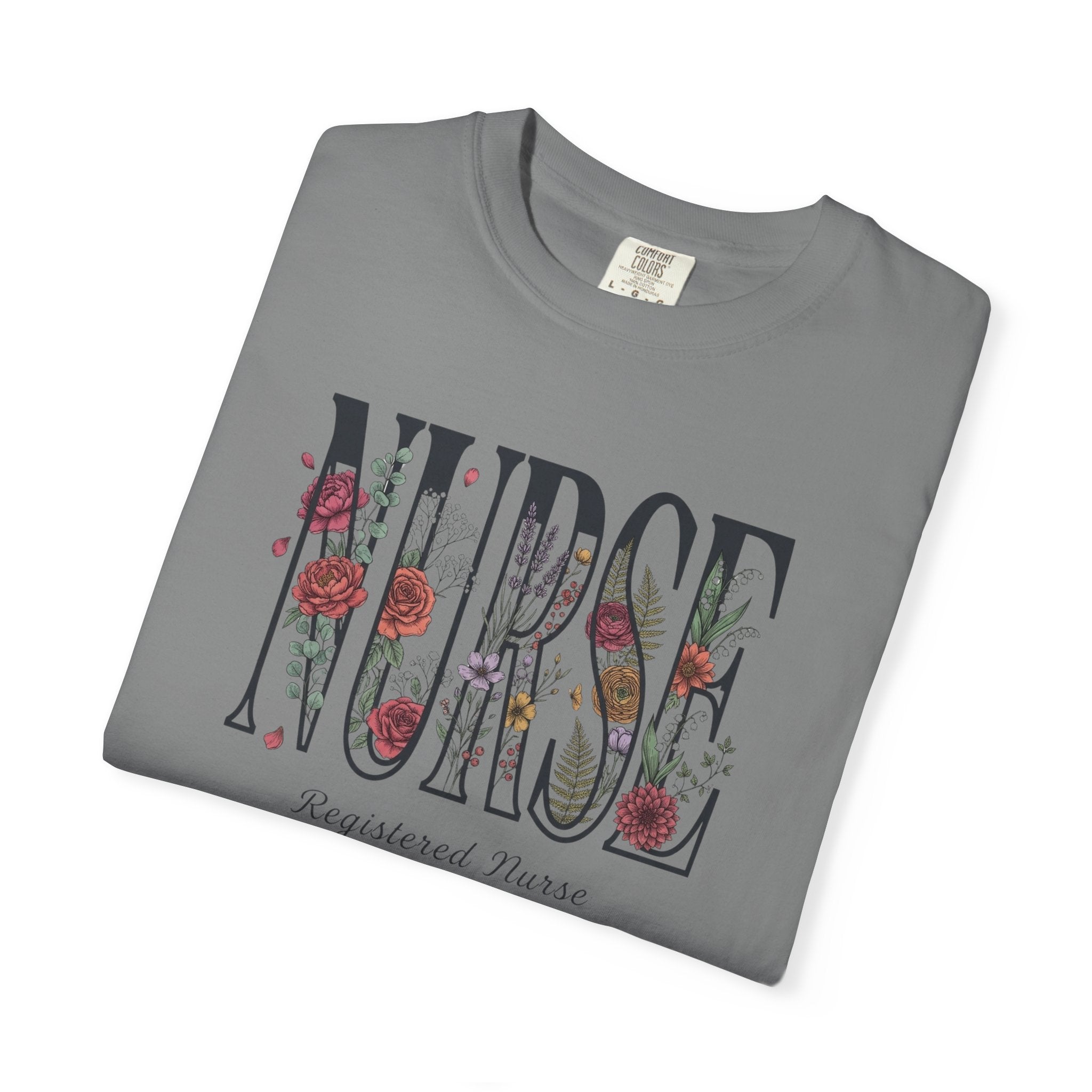 T-shirt Infirmier fleuri