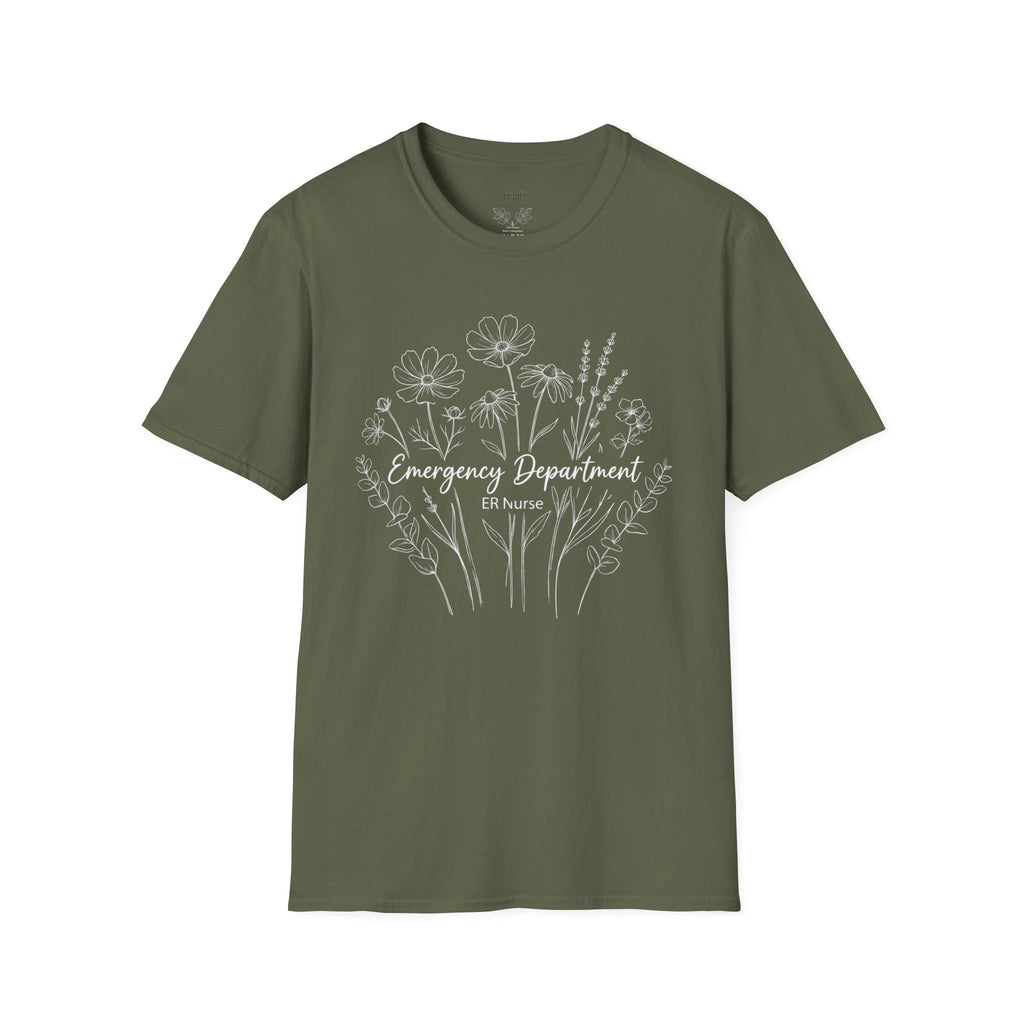 ER Nurse Floral T-Shirt