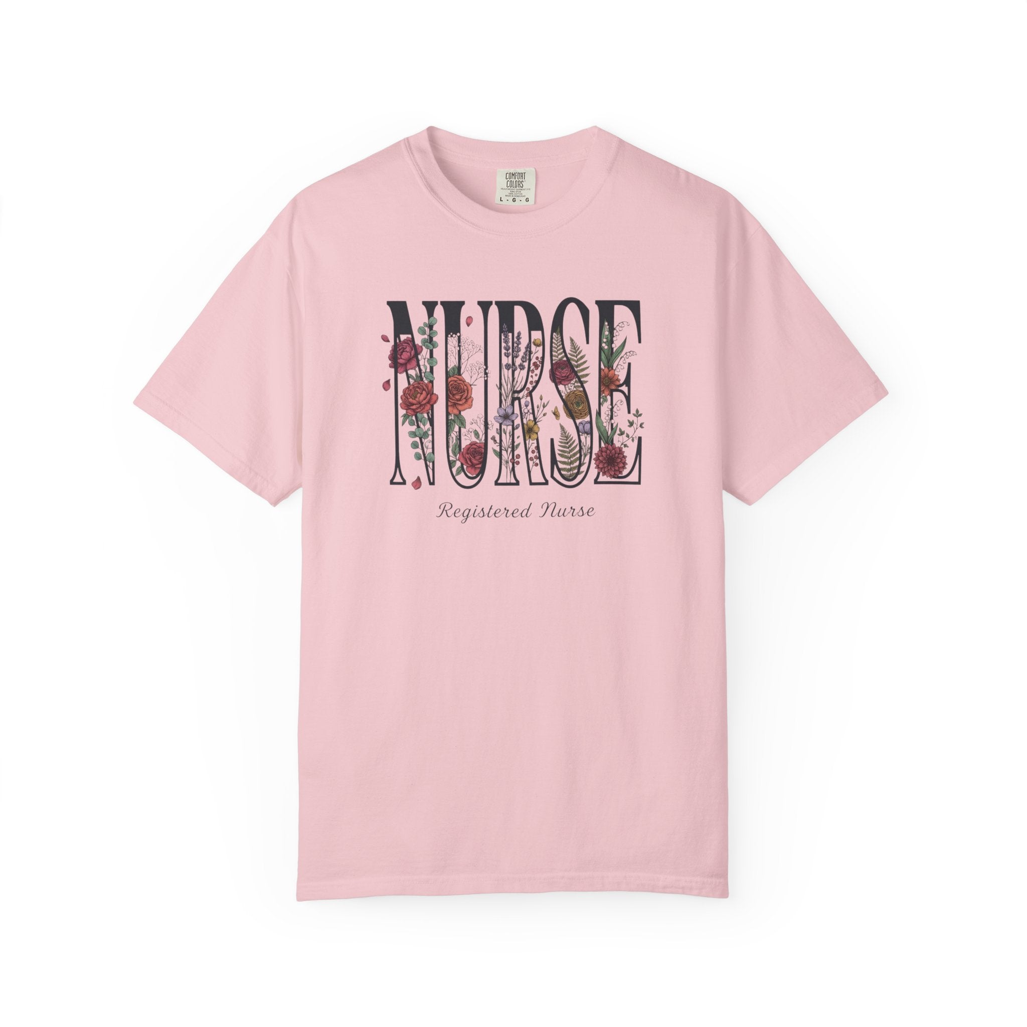 T-shirt Infirmier fleuri