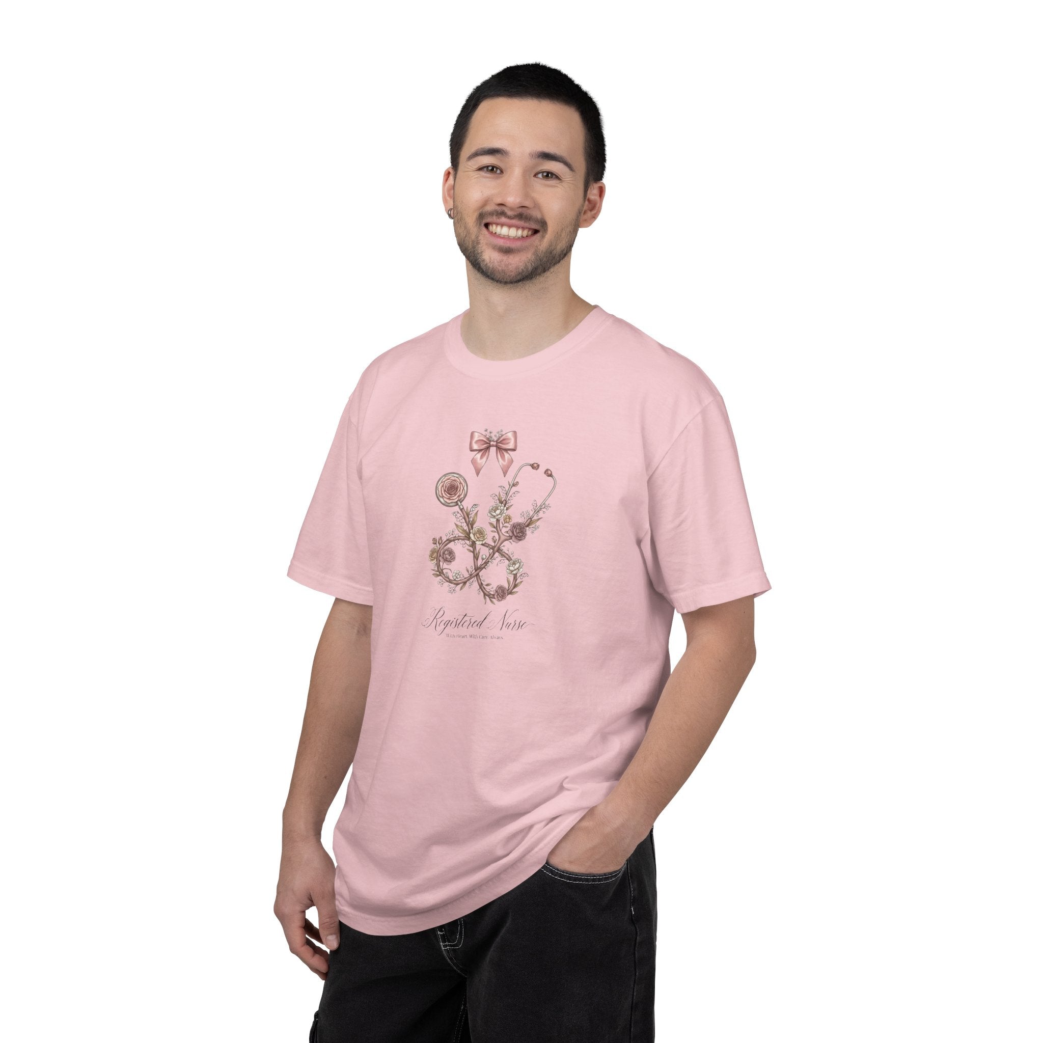 T-shirt floral d'infirmière autorisée