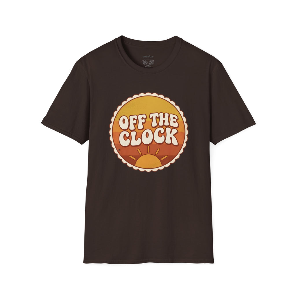 Retro Sunset "Off The Clock" nurse design