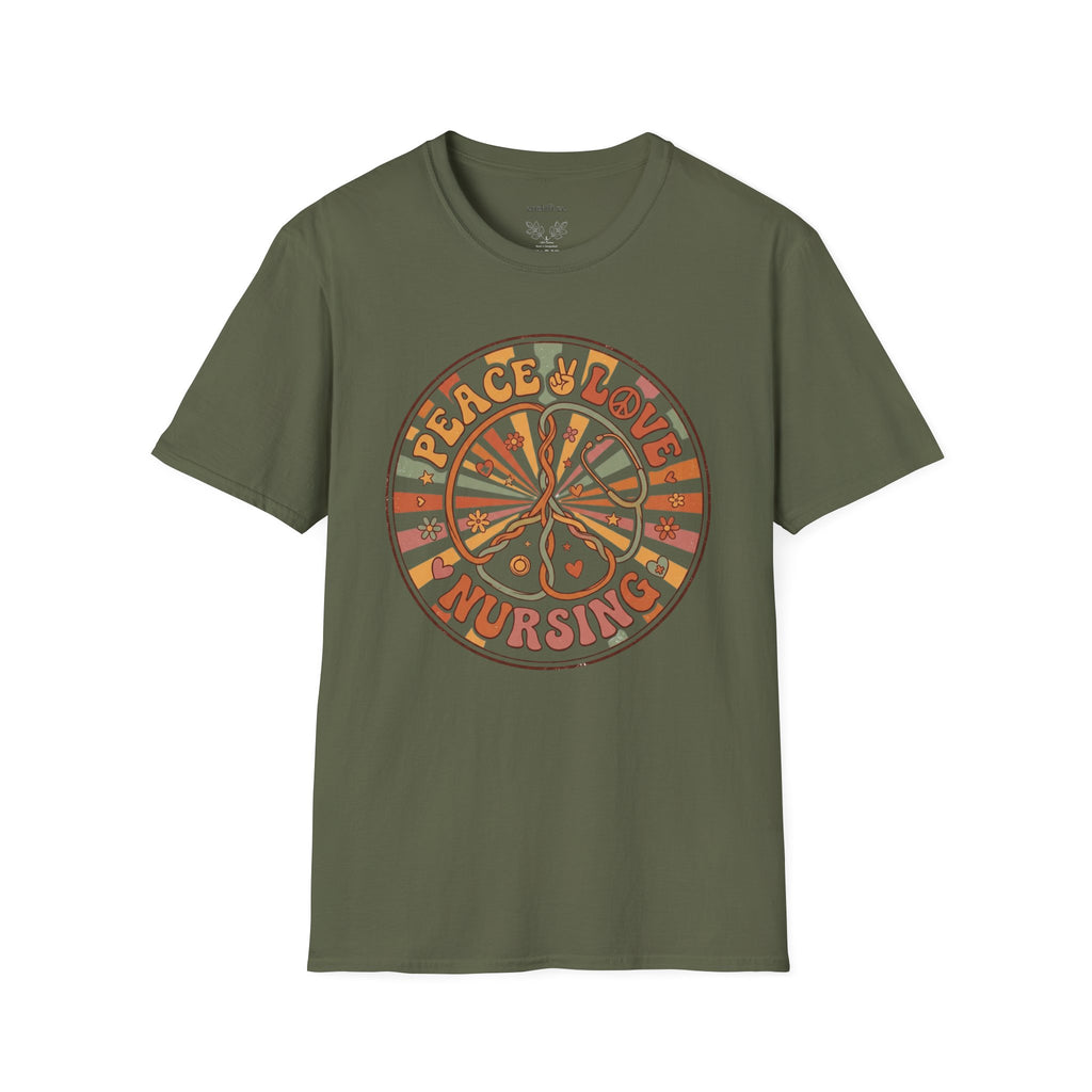 Peace Love and Nursing T-Shirt
