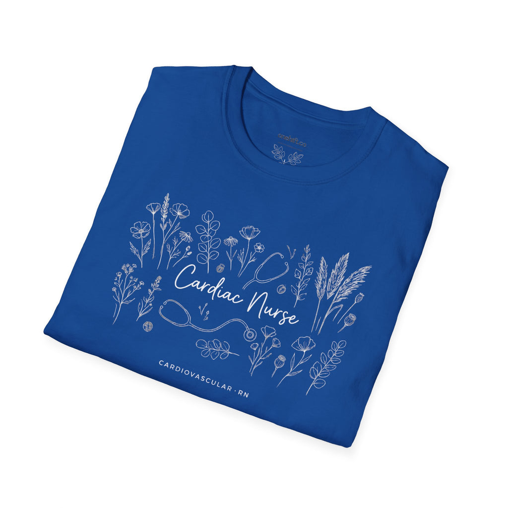 Cardiac Nurse Floral T-Shirt
