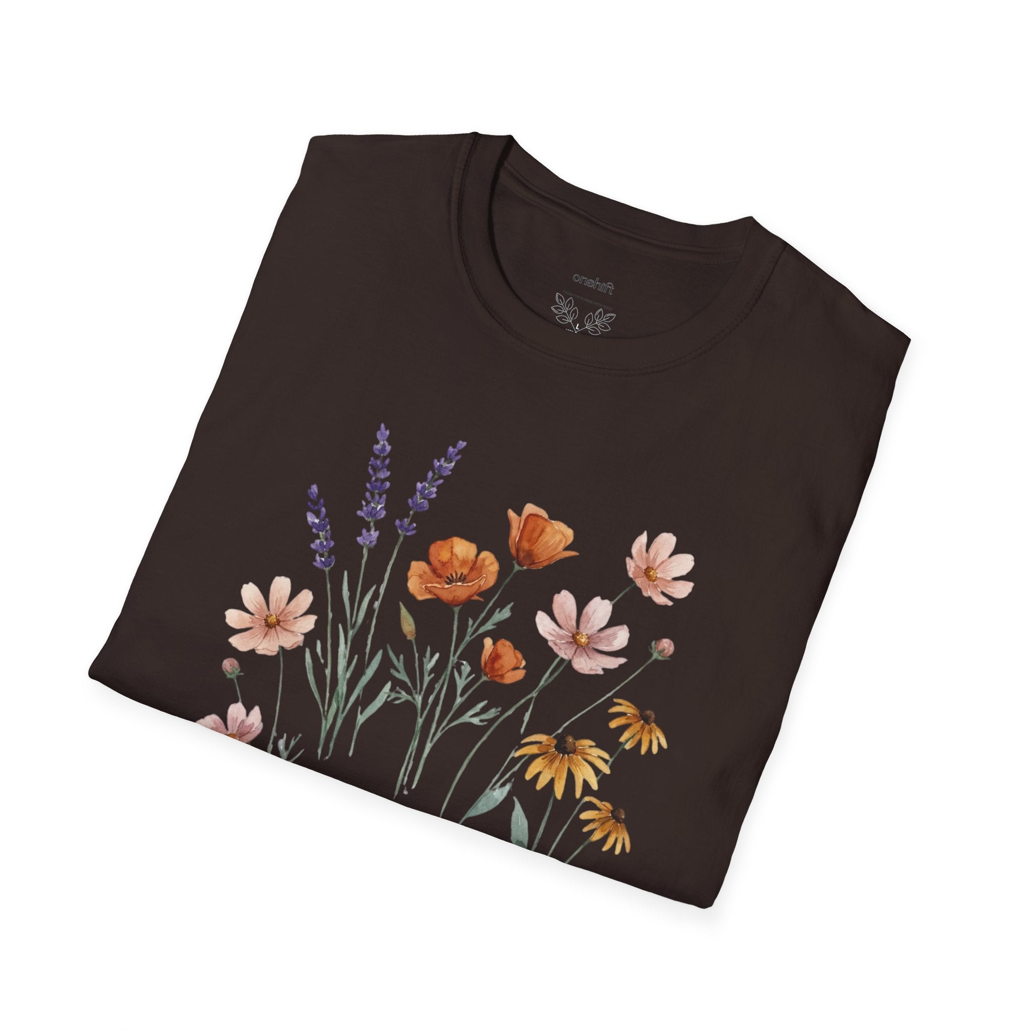 T-shirt Infirmière urgentiste floral