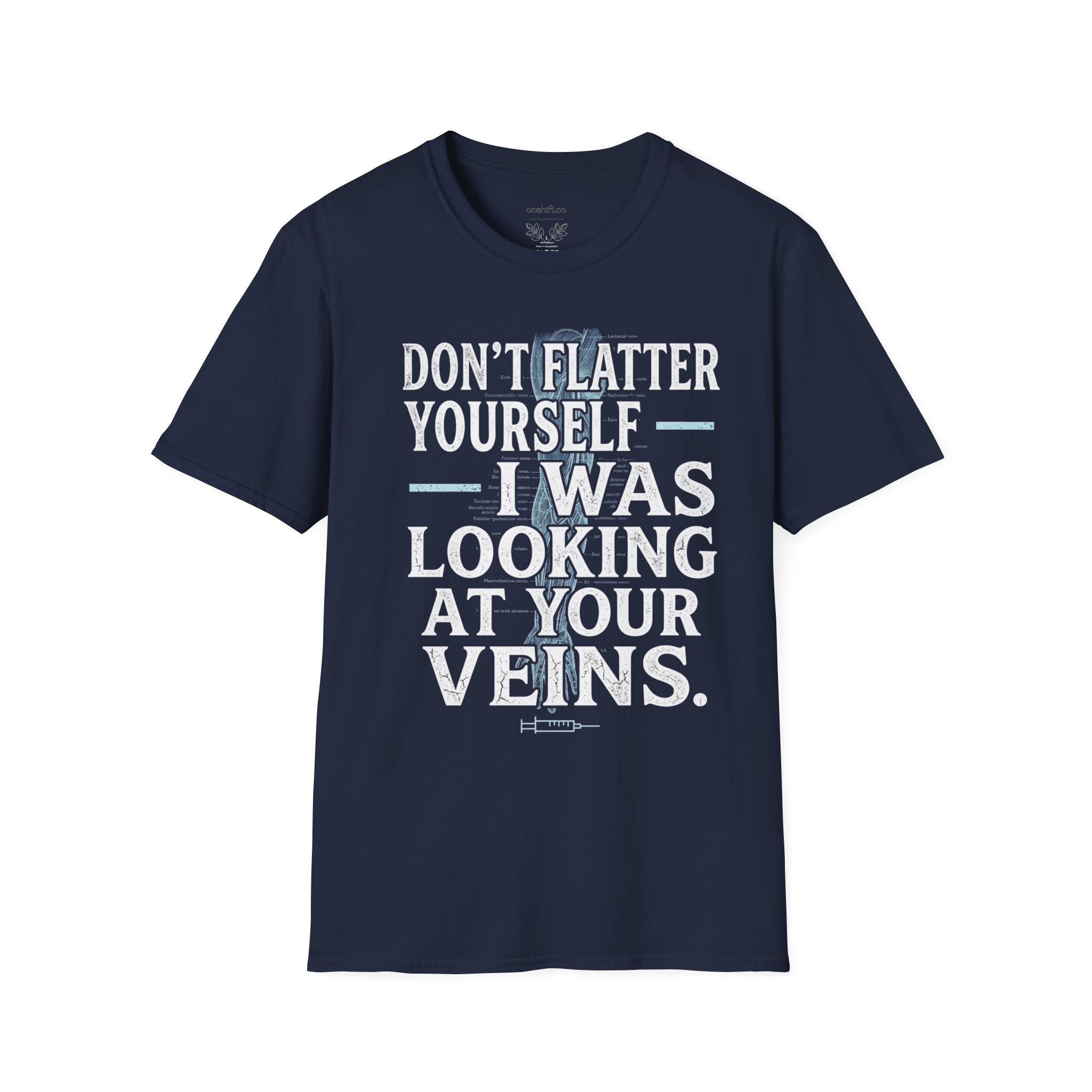 T-shirt "Ne vous flattez pas, je regardais vos veines"