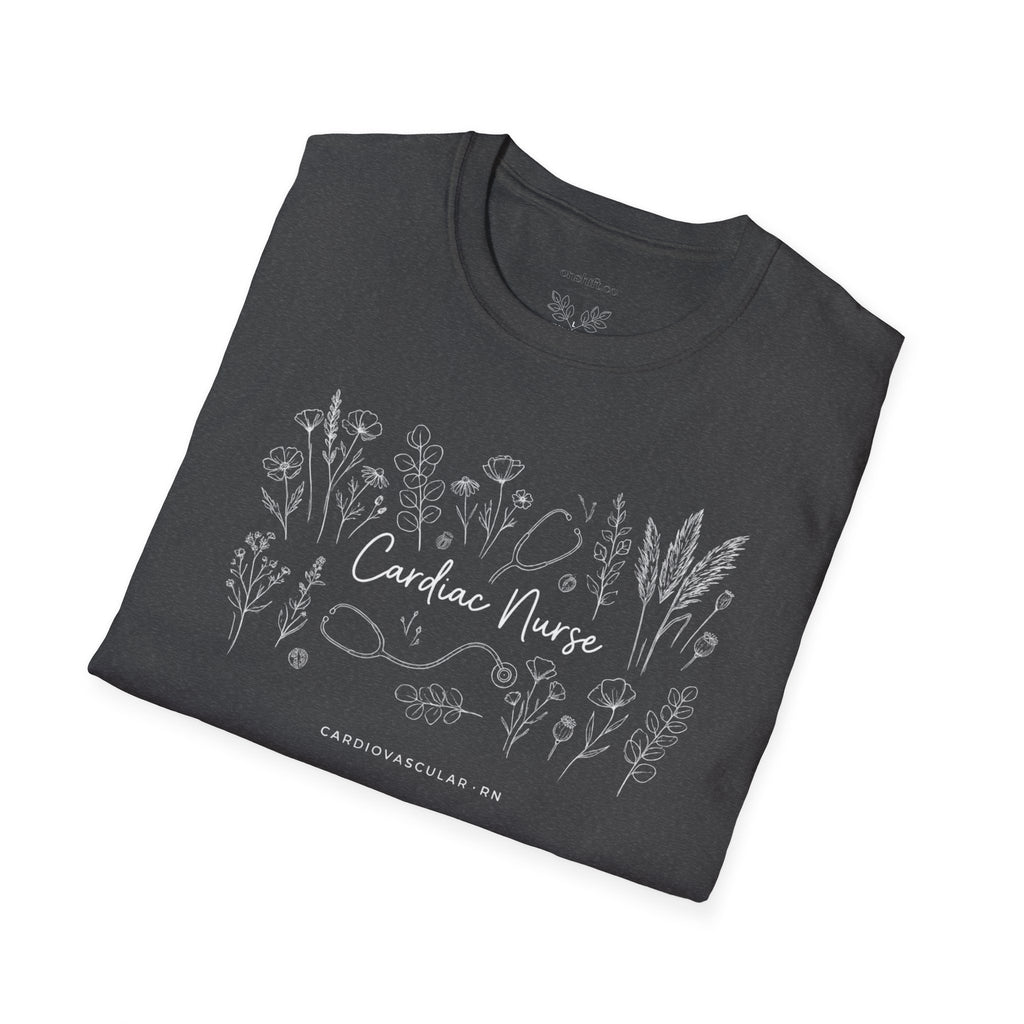 Cardiac Nurse Floral T-Shirt