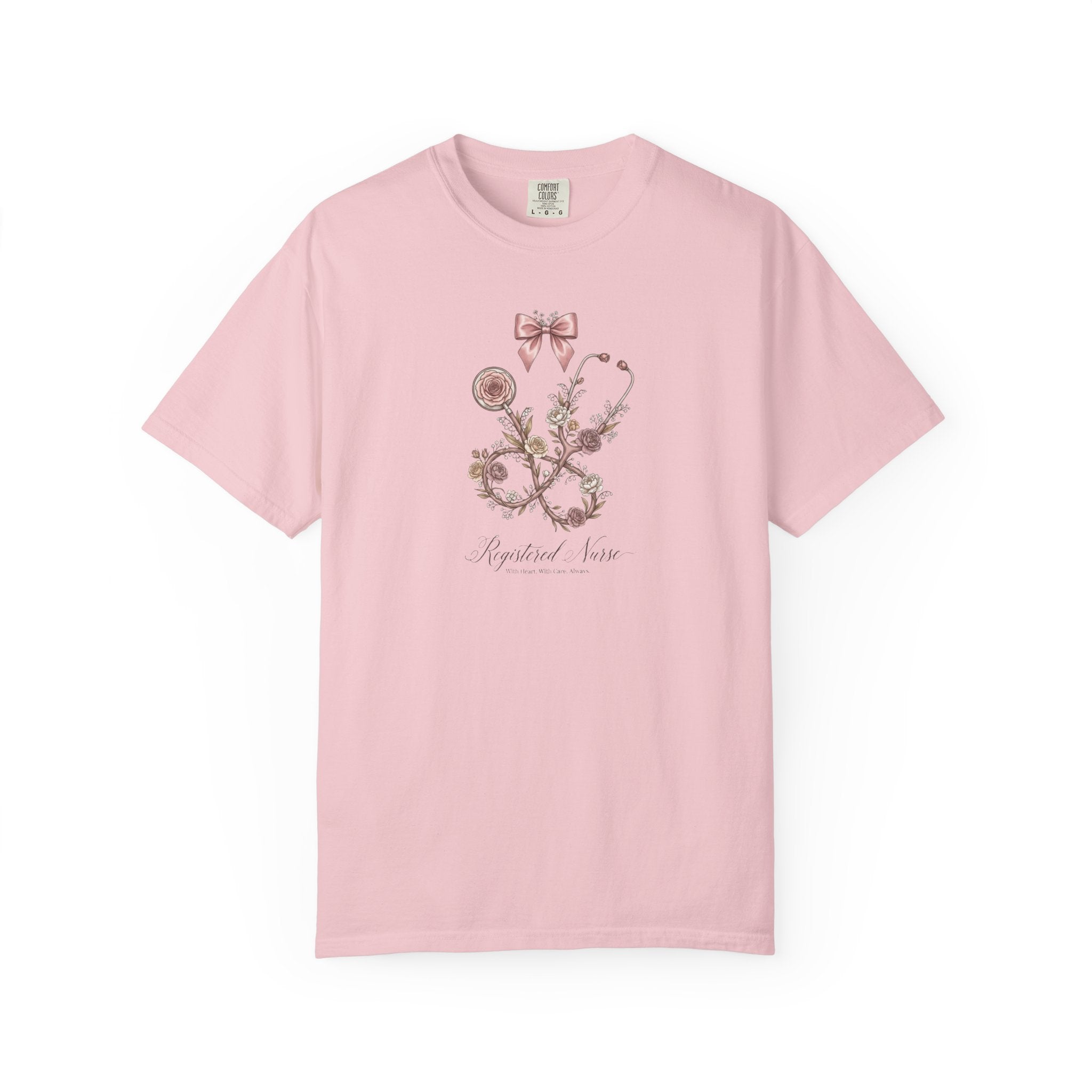 T-shirt floral d'infirmière autorisée