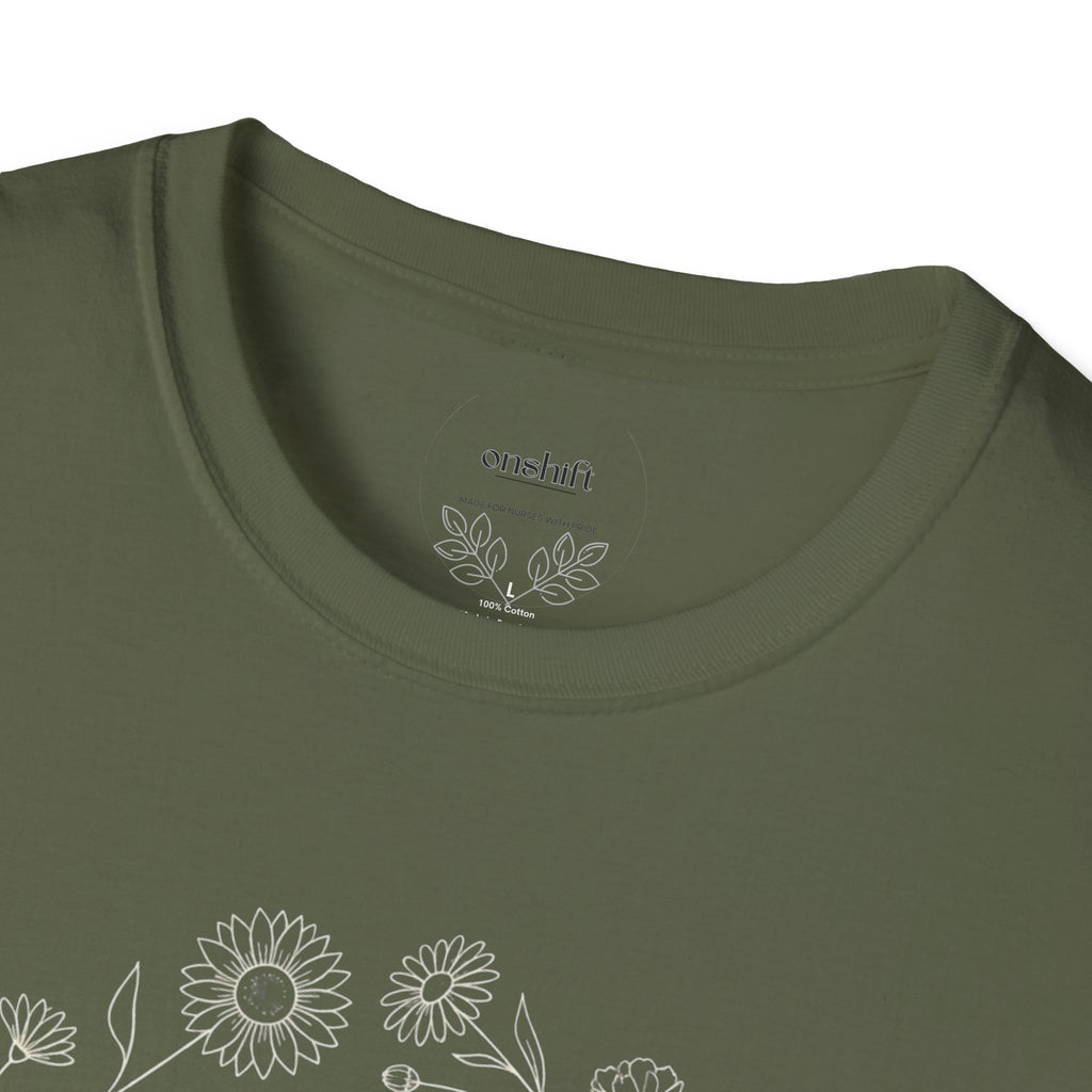 ER Nurse Floral T-Shirt